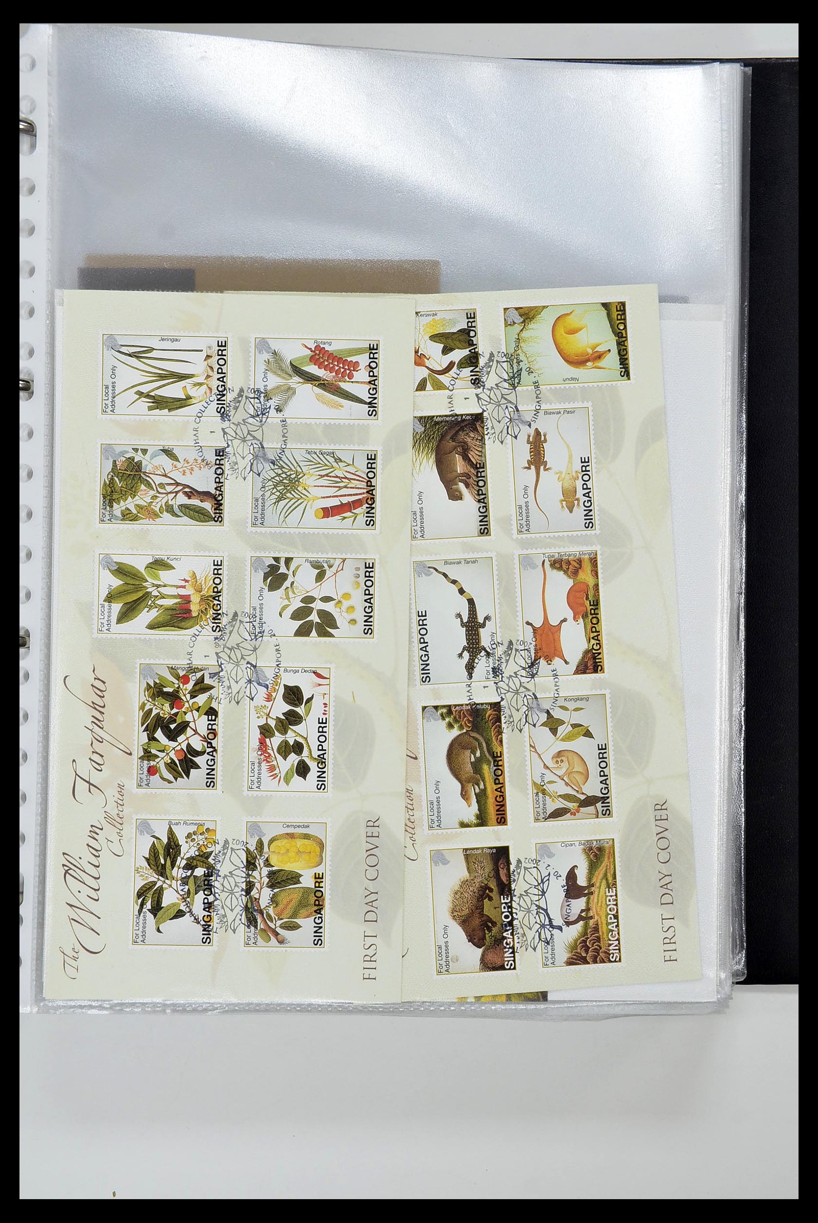 34514 142 - Postzegelverzameling 34514 Maleisië en Singapore 1945-2008.