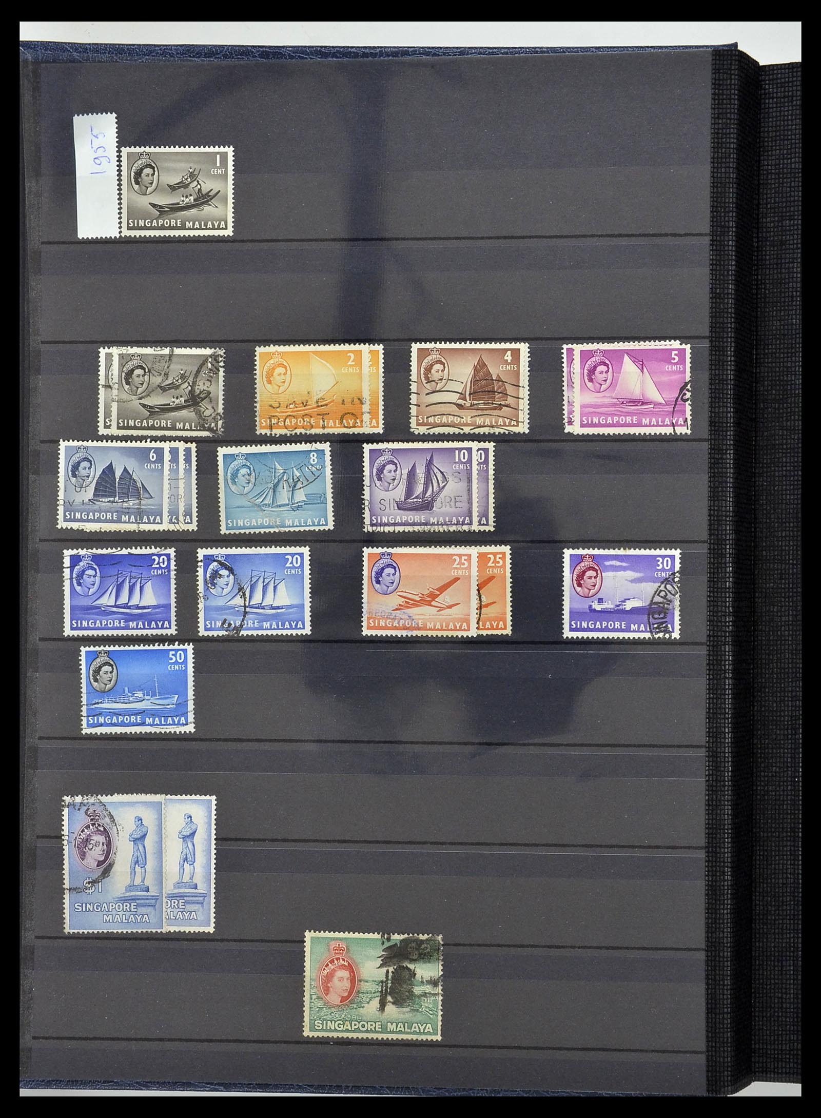 34514 186 - Postzegelverzameling 34514 Maleisië en Singapore 1945-2008.