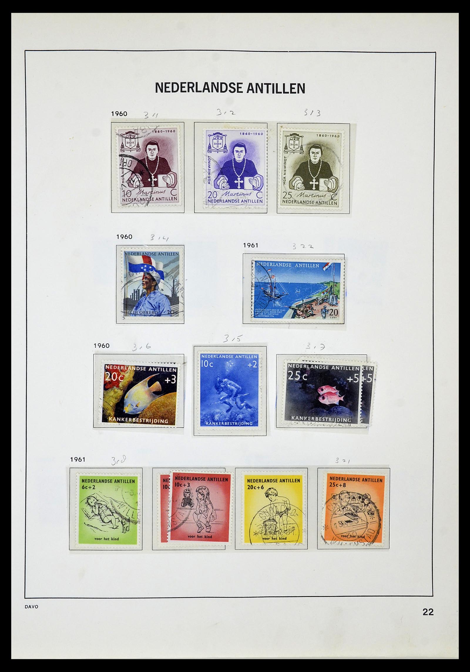 34520 062 - Postzegelverzameling 34520 Overzeese gebiedsdelen 1864-1975.