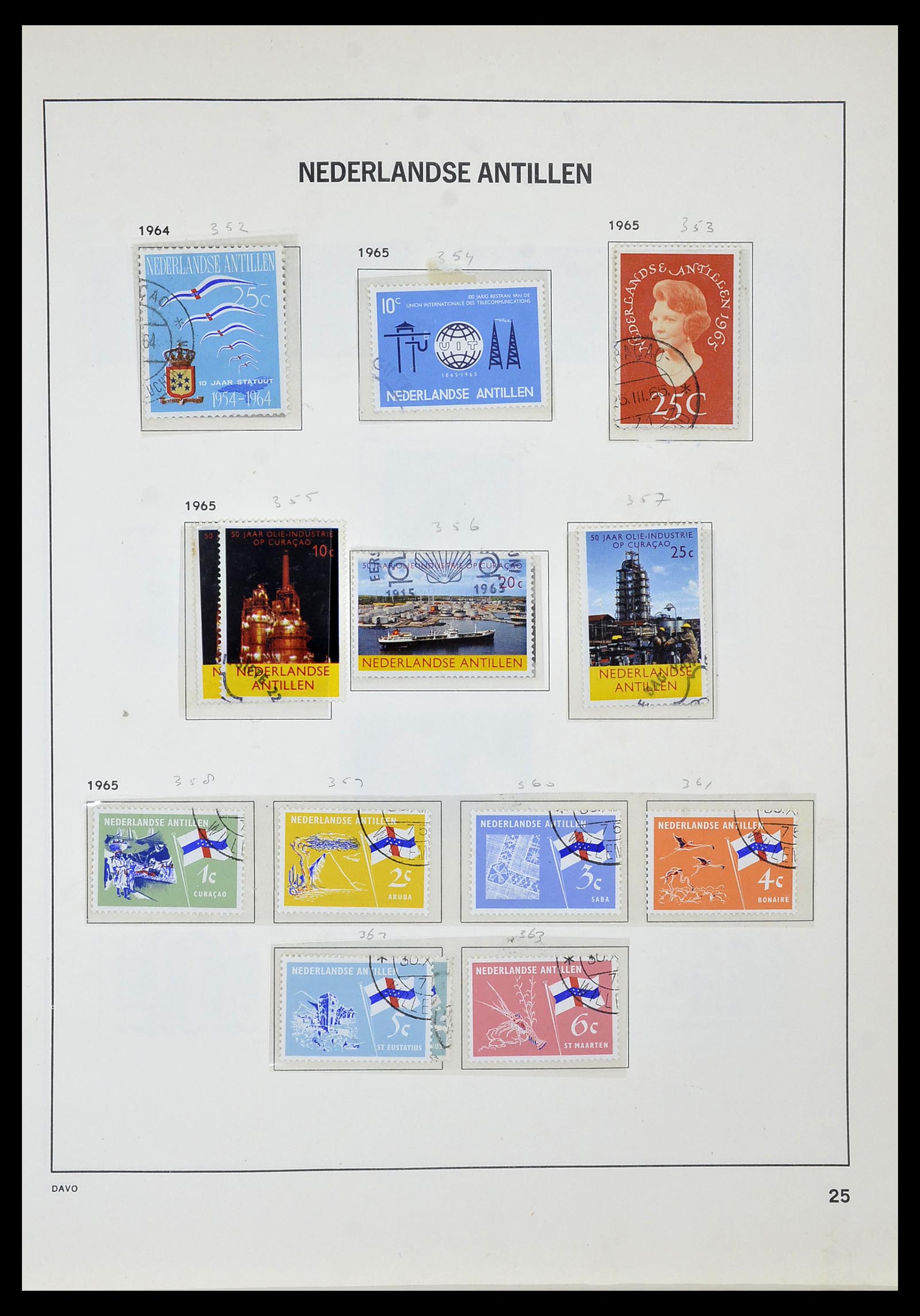 34520 066 - Postzegelverzameling 34520 Overzeese gebiedsdelen 1864-1975.