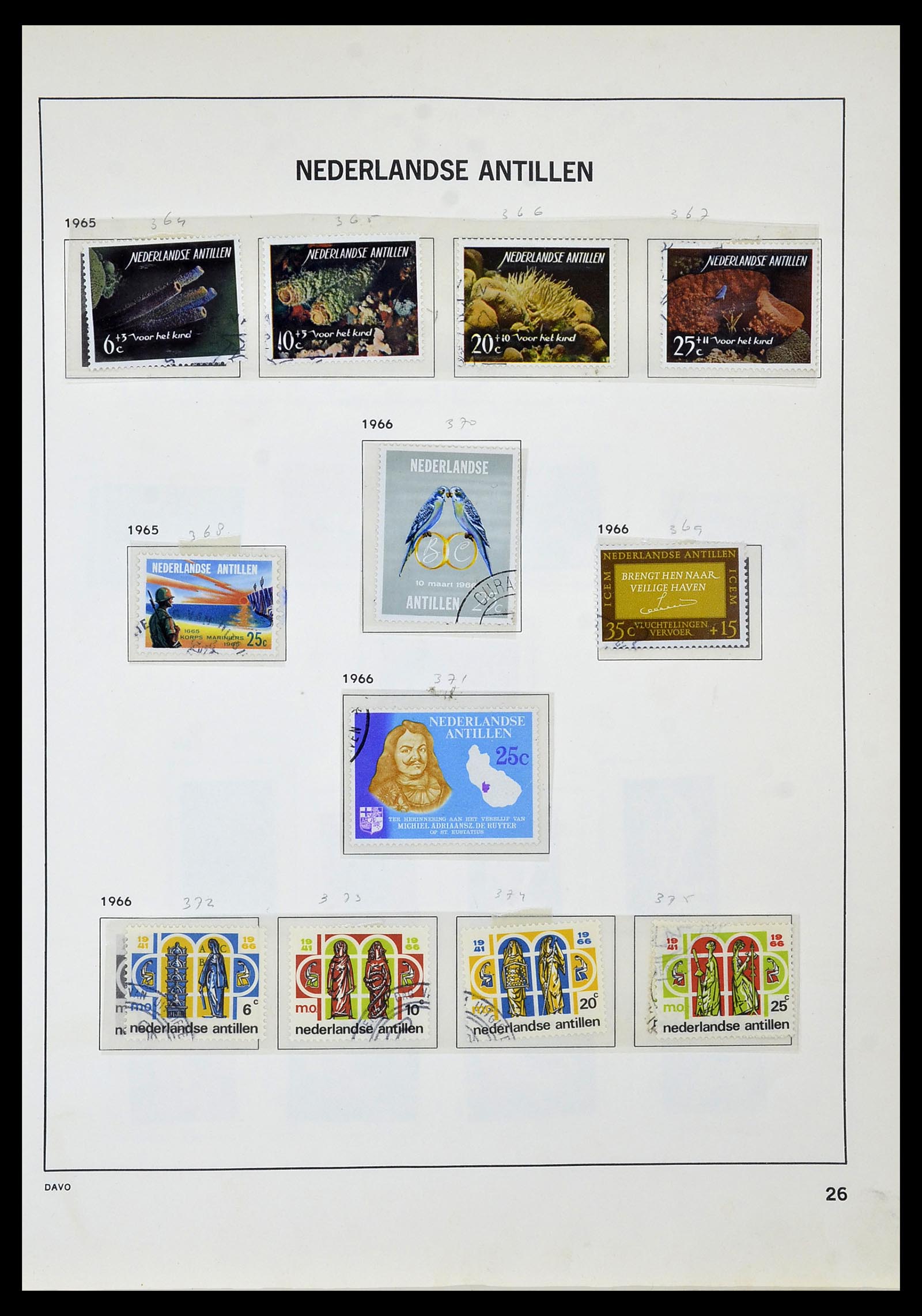 34520 067 - Postzegelverzameling 34520 Overzeese gebiedsdelen 1864-1975.