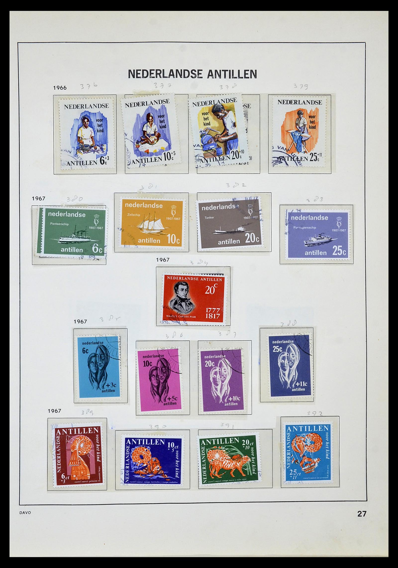 34520 068 - Postzegelverzameling 34520 Overzeese gebiedsdelen 1864-1975.