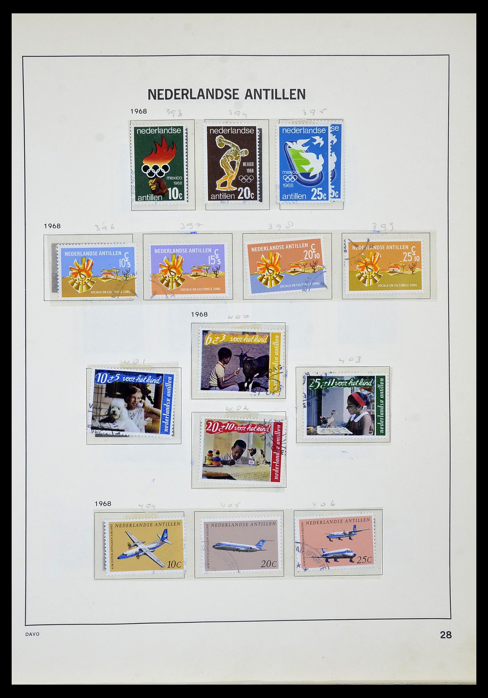 34520 069 - Postzegelverzameling 34520 Overzeese gebiedsdelen 1864-1975.