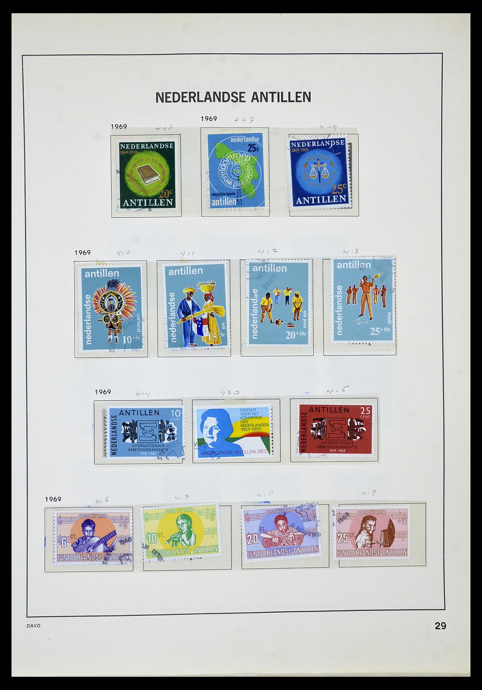 34520 070 - Postzegelverzameling 34520 Overzeese gebiedsdelen 1864-1975.