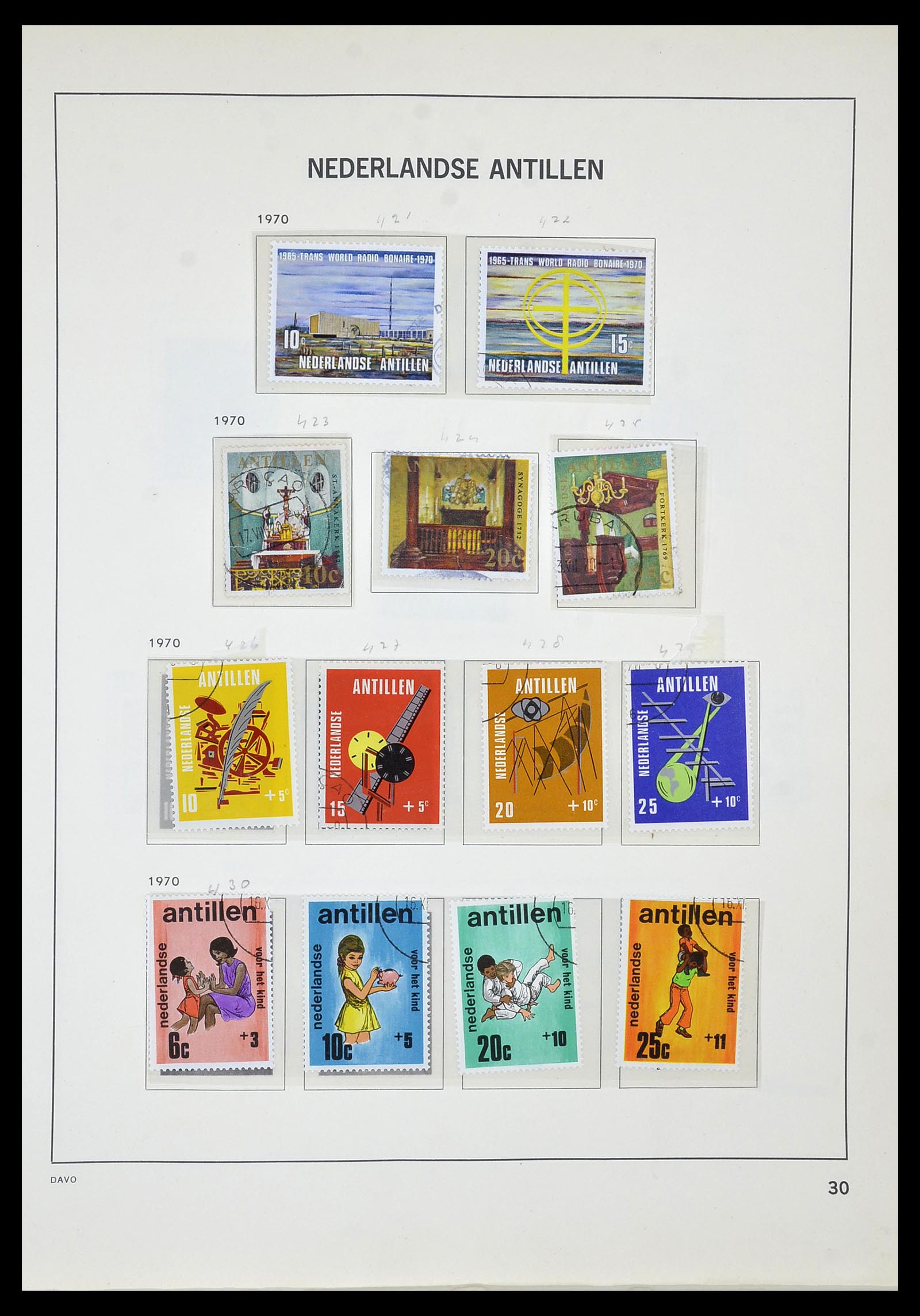 34520 071 - Postzegelverzameling 34520 Overzeese gebiedsdelen 1864-1975.