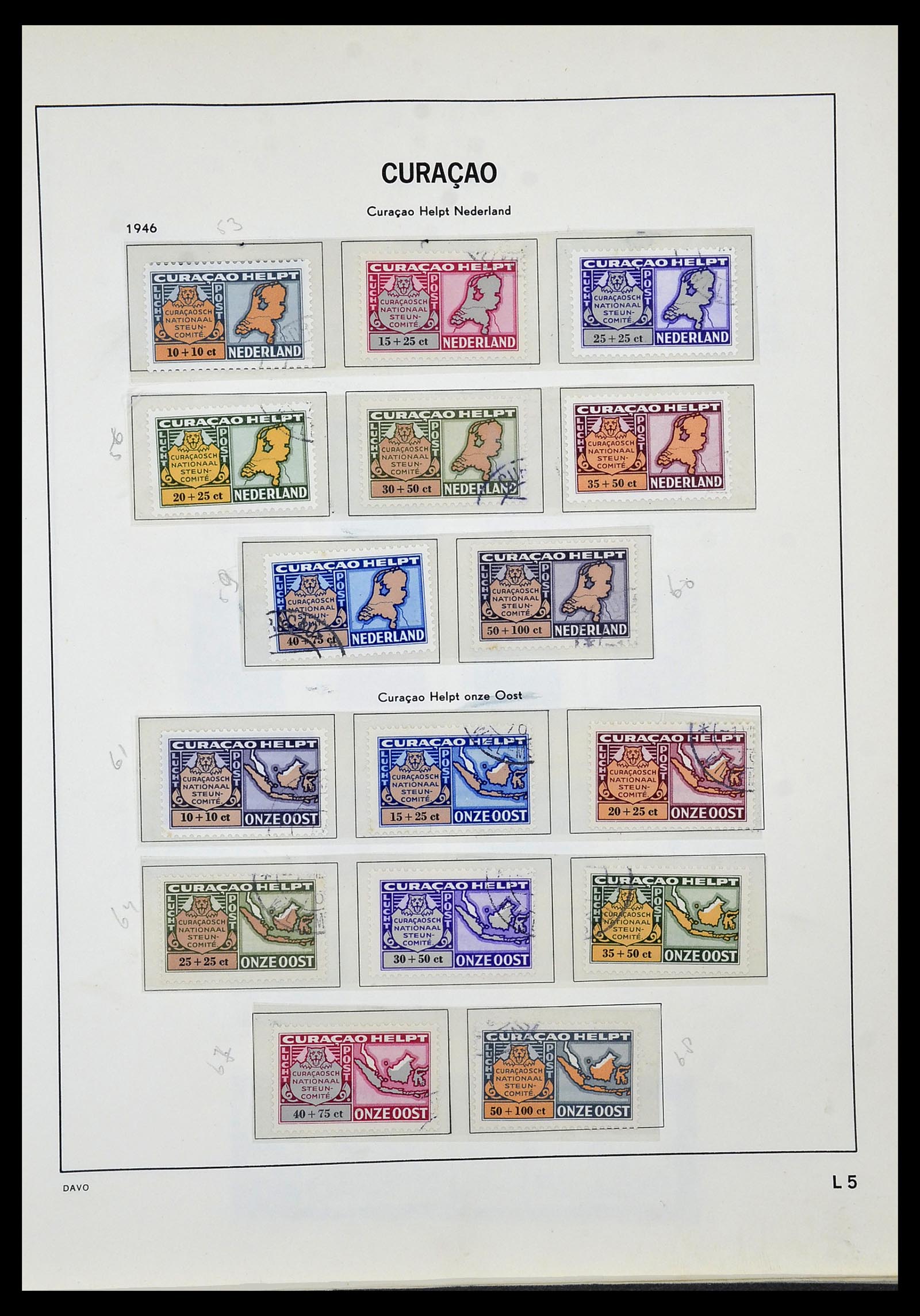34520 077 - Postzegelverzameling 34520 Overzeese gebiedsdelen 1864-1975.