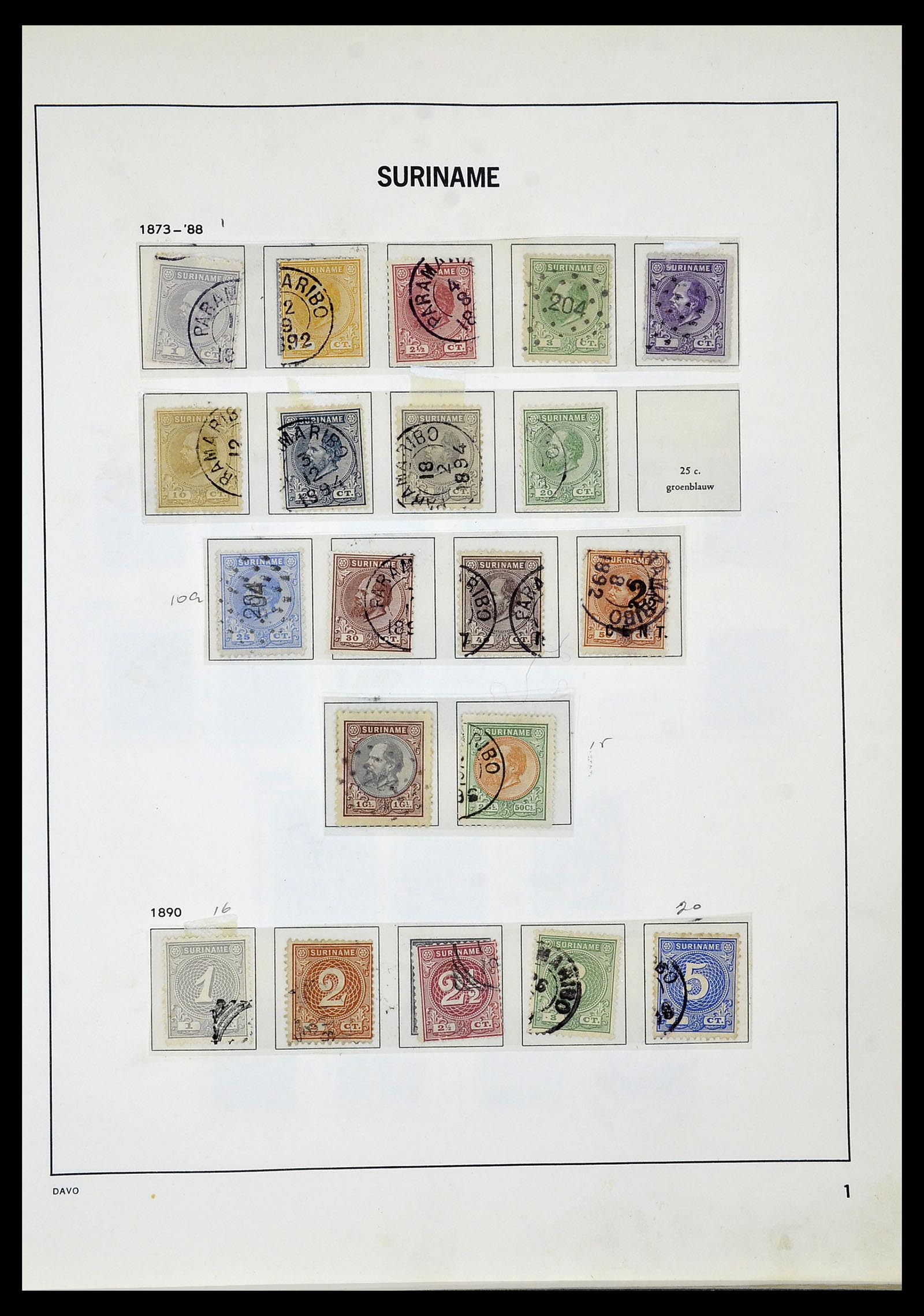 34520 082 - Postzegelverzameling 34520 Overzeese gebiedsdelen 1864-1975.