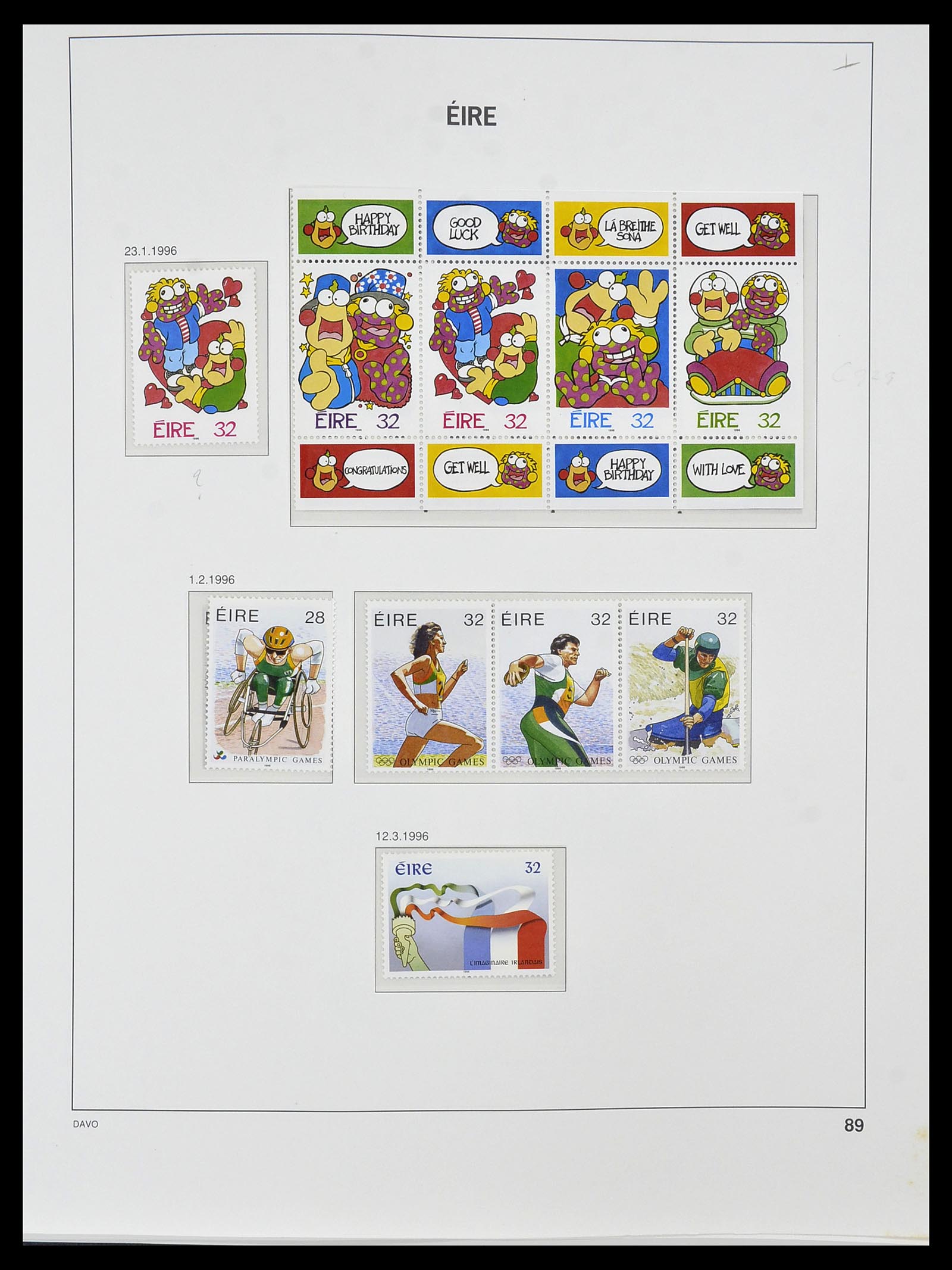 34536 102 - Postzegelverzameling 34536 Ierland 1922-2001.