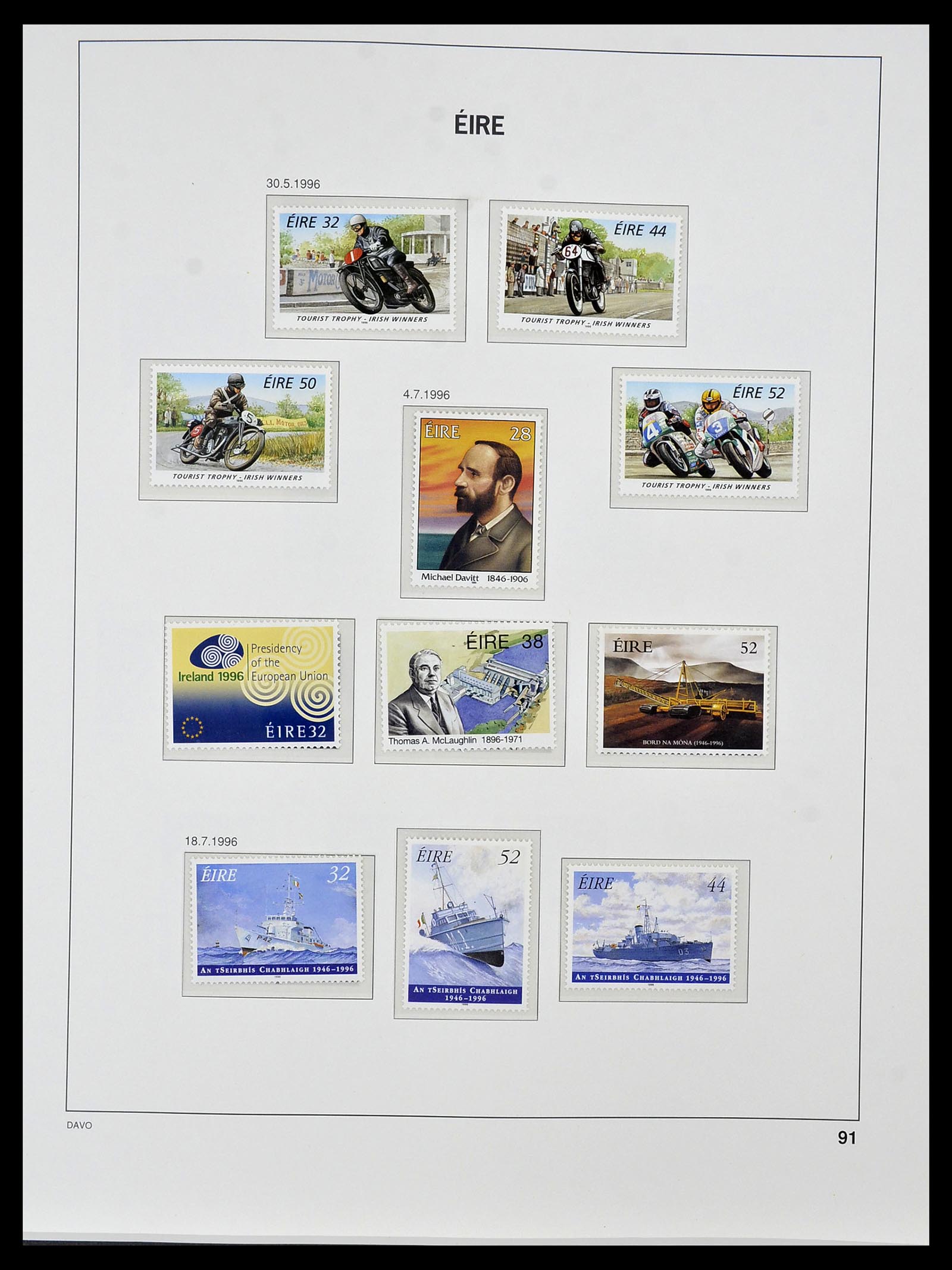 34536 104 - Postzegelverzameling 34536 Ierland 1922-2001.