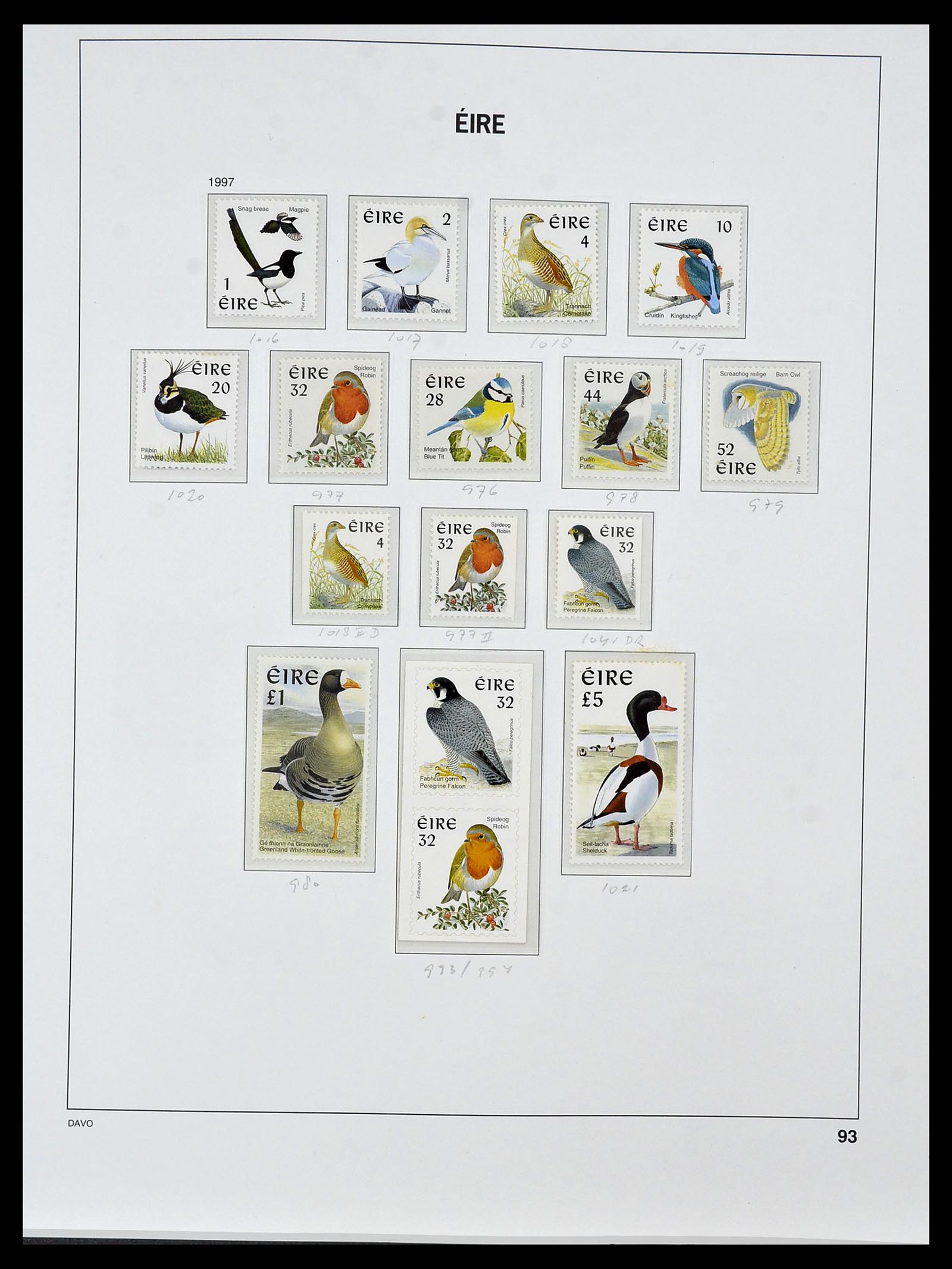 34536 106 - Postzegelverzameling 34536 Ierland 1922-2001.