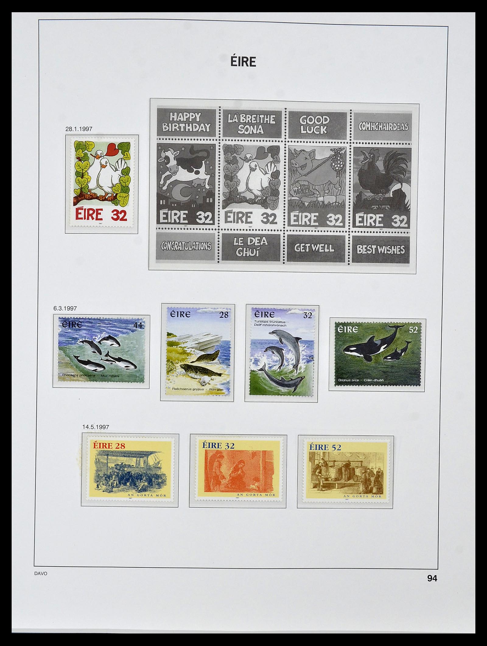 34536 107 - Postzegelverzameling 34536 Ierland 1922-2001.