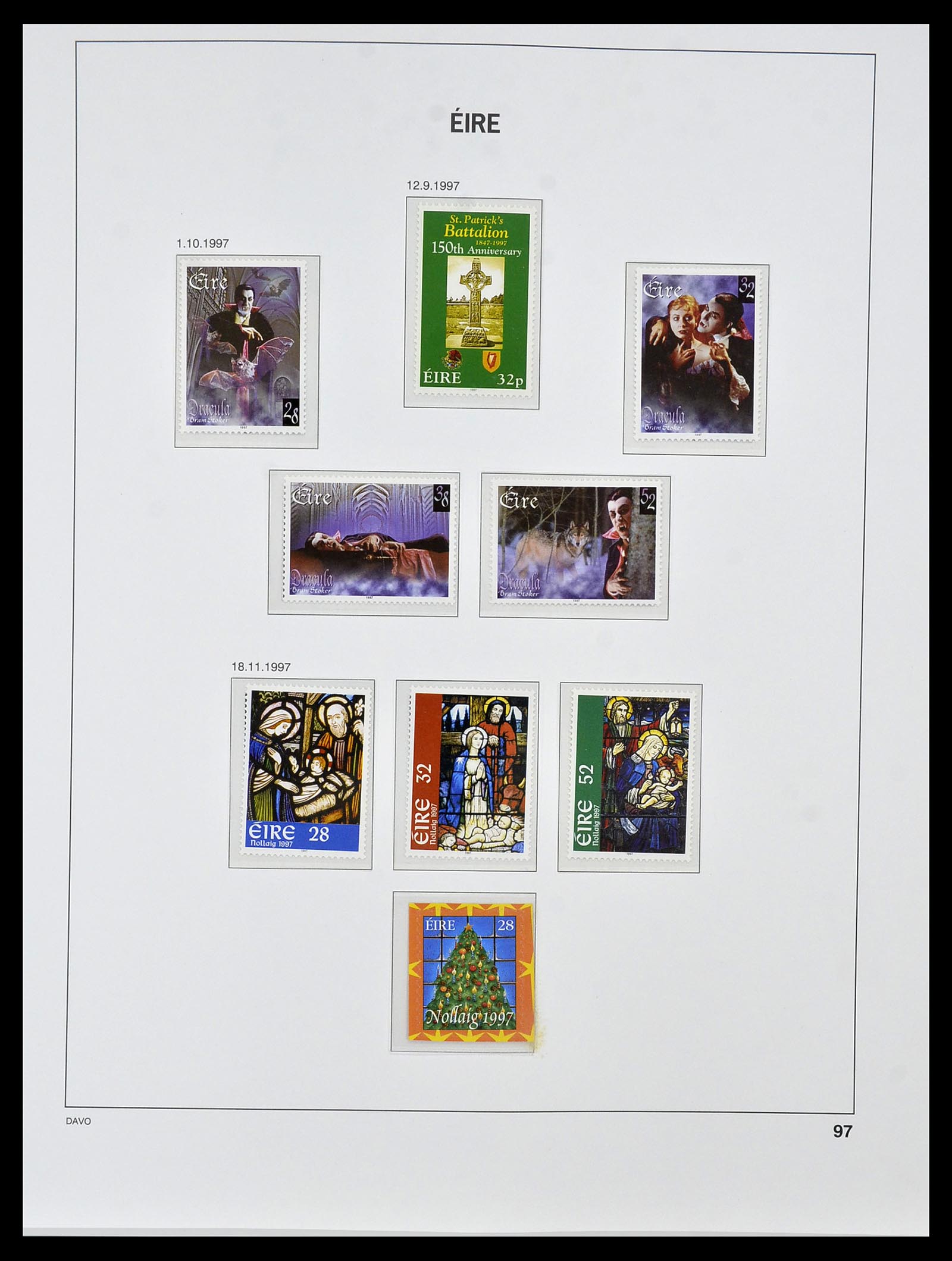 34536 110 - Postzegelverzameling 34536 Ierland 1922-2001.