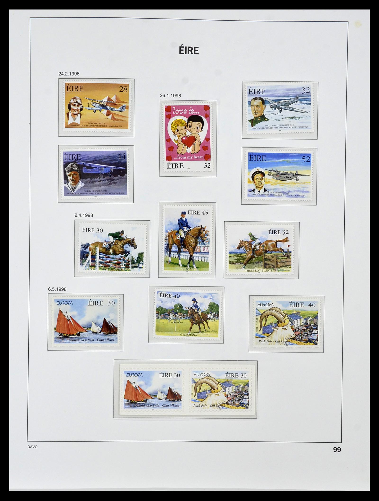 34536 113 - Postzegelverzameling 34536 Ierland 1922-2001.