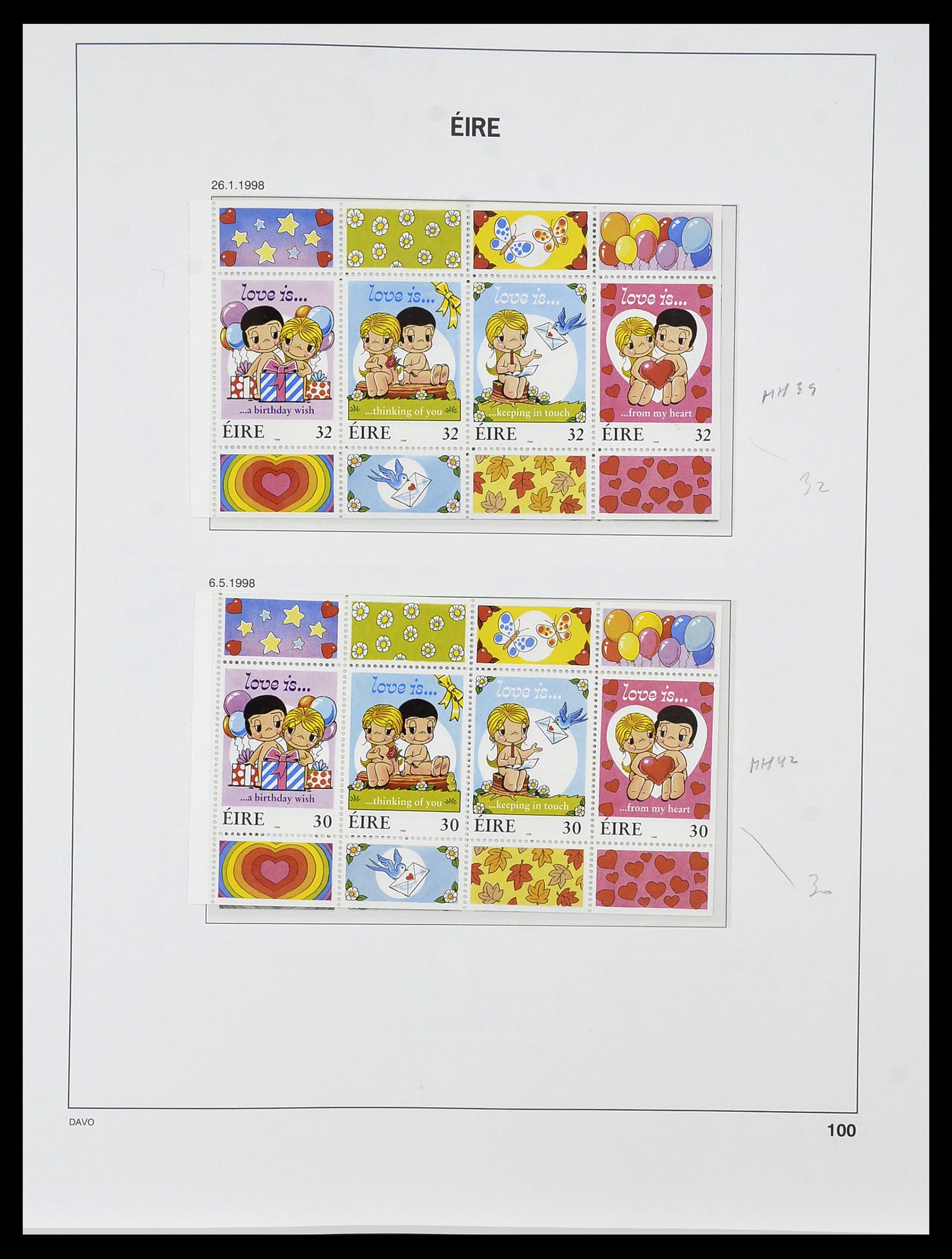 34536 114 - Postzegelverzameling 34536 Ierland 1922-2001.