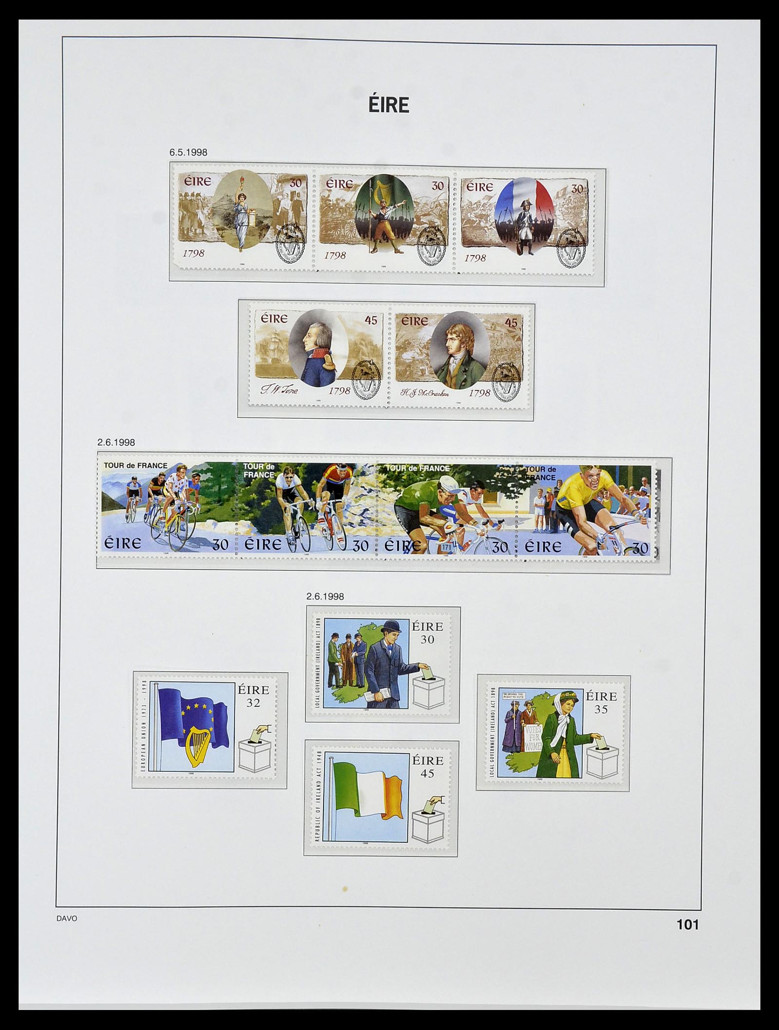 34536 115 - Postzegelverzameling 34536 Ierland 1922-2001.