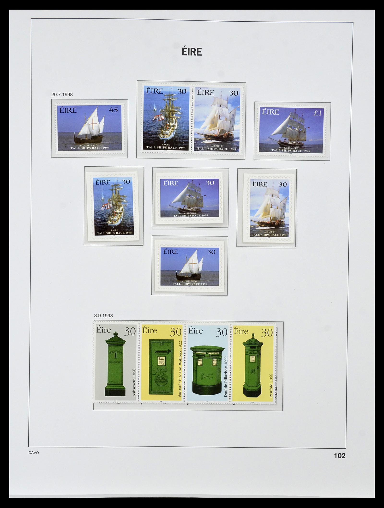 34536 116 - Postzegelverzameling 34536 Ierland 1922-2001.