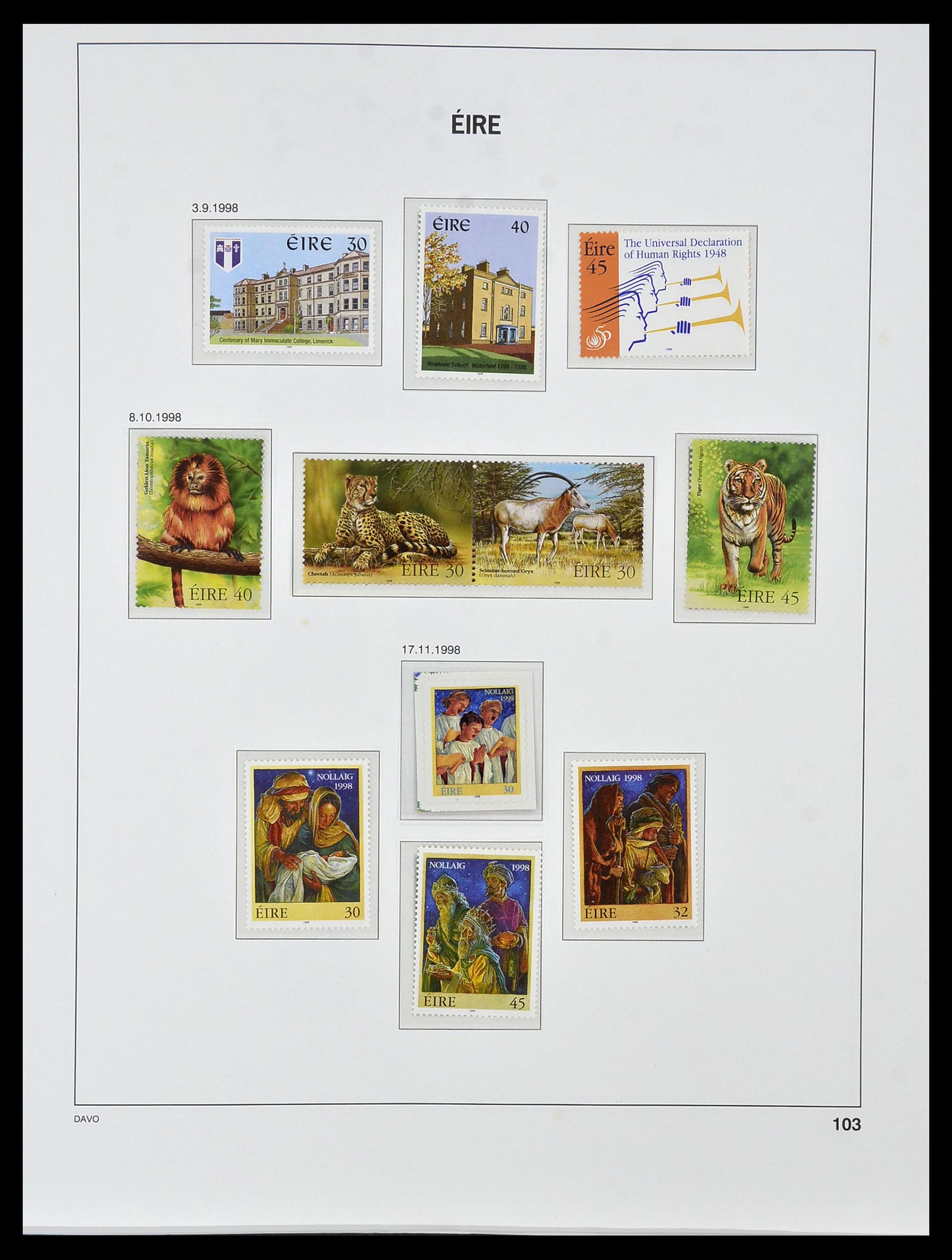 34536 117 - Postzegelverzameling 34536 Ierland 1922-2001.