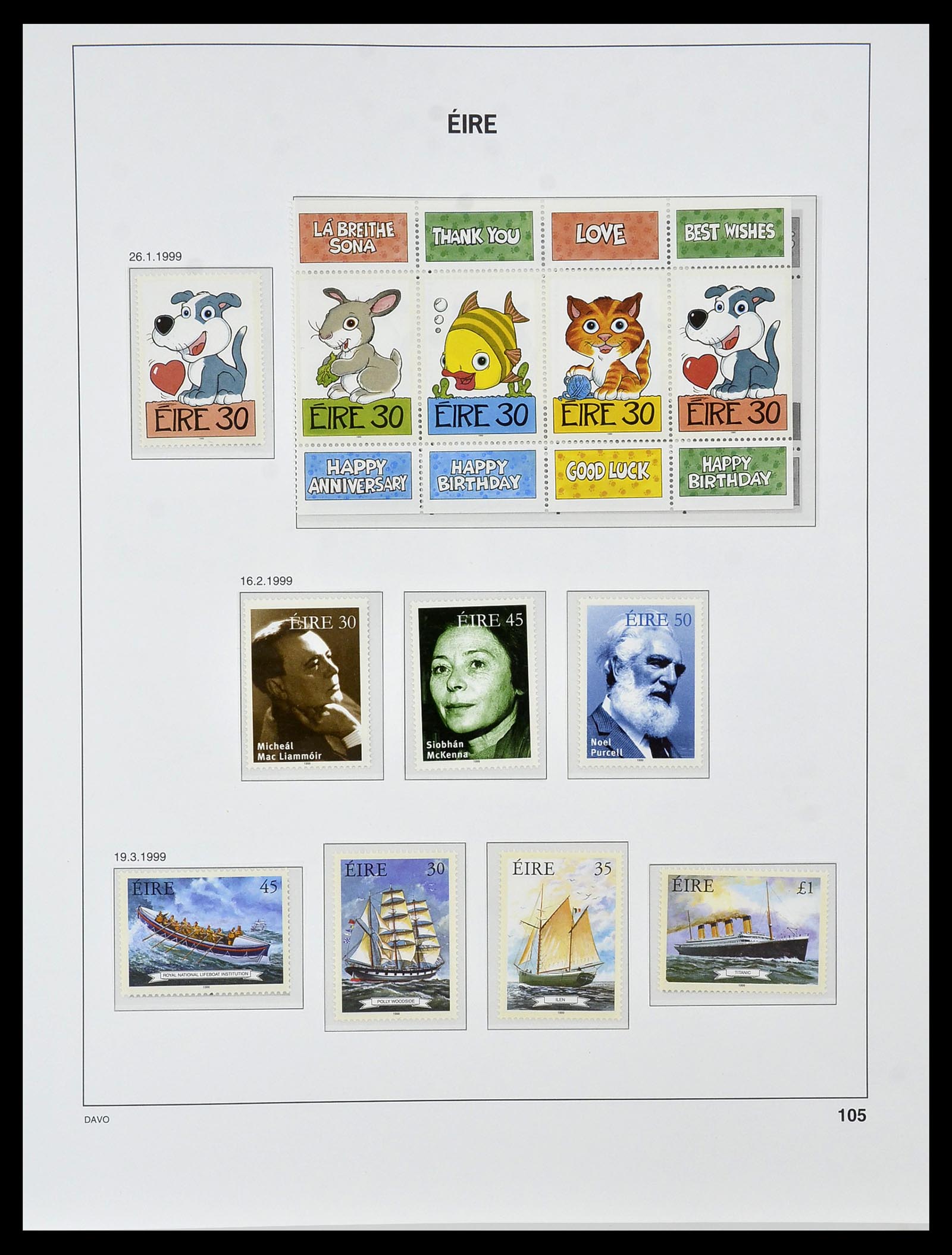 34536 120 - Postzegelverzameling 34536 Ierland 1922-2001.