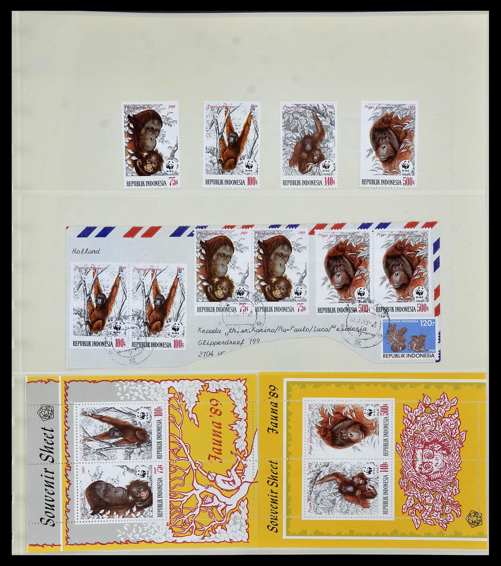 34538 103 - Postzegelverzameling 34538 Indonesië 1951-2005.