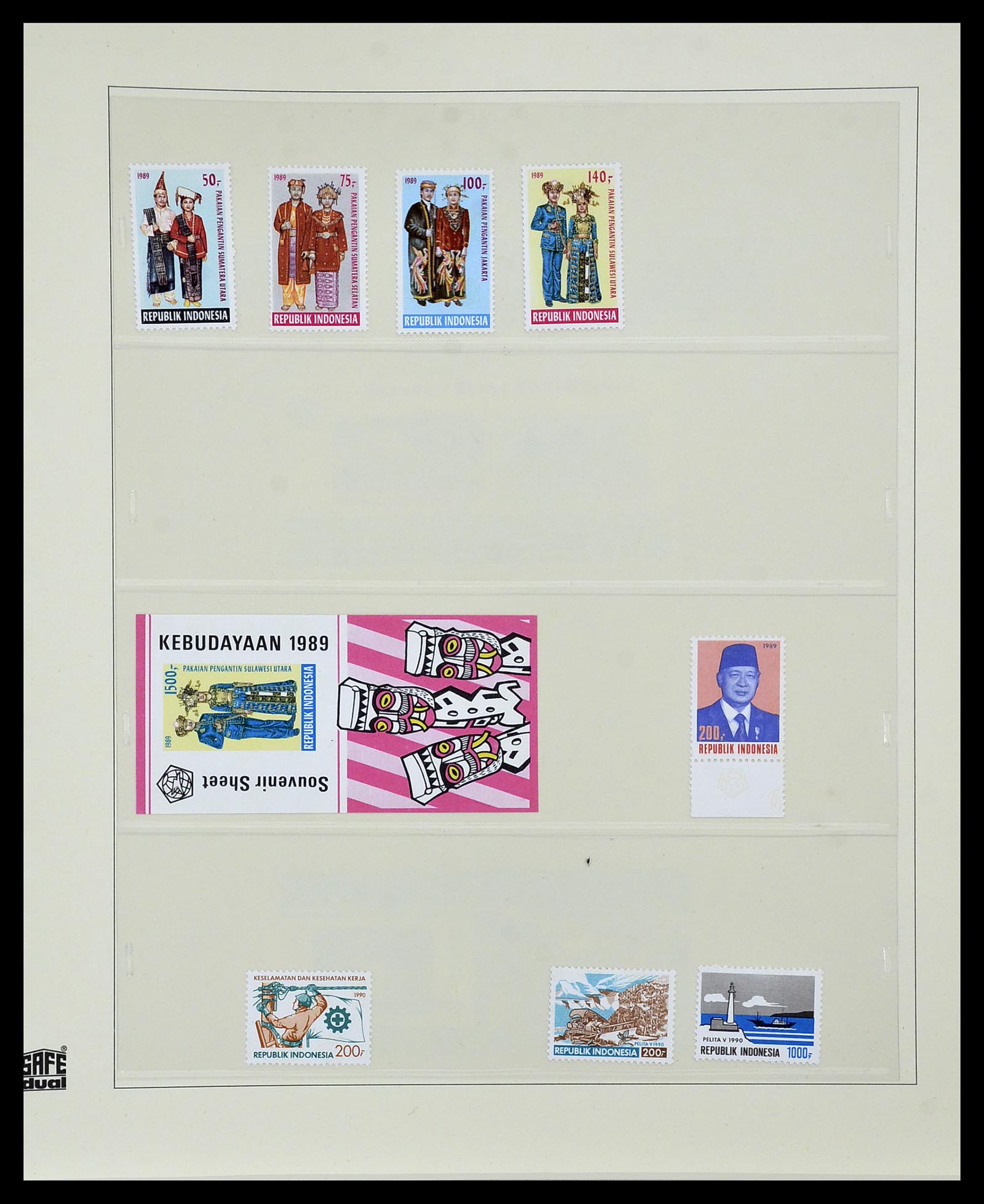 34538 106 - Postzegelverzameling 34538 Indonesië 1951-2005.