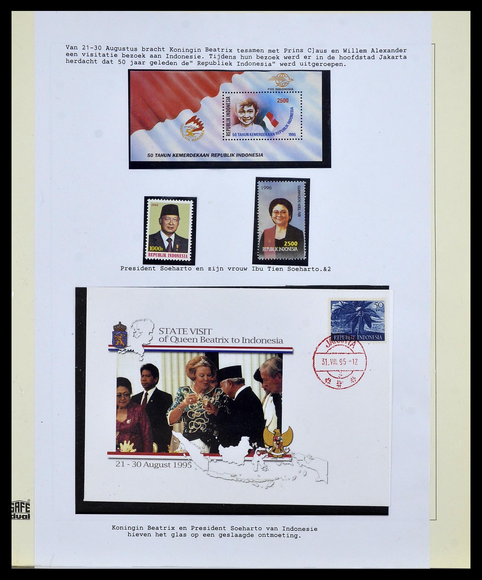 34538 115 - Postzegelverzameling 34538 Indonesië 1951-2005.