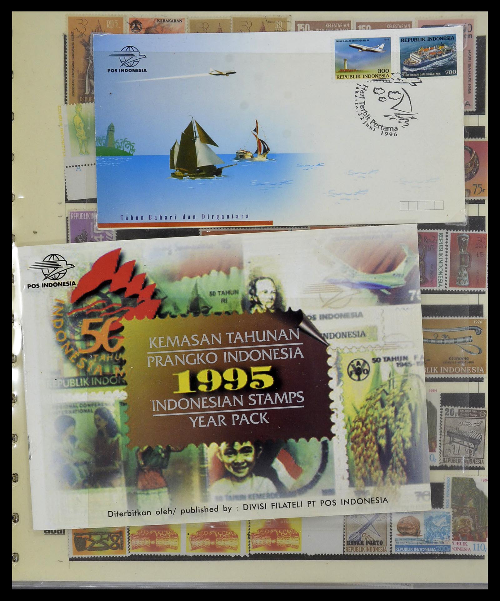 34538 118 - Postzegelverzameling 34538 Indonesië 1951-2005.