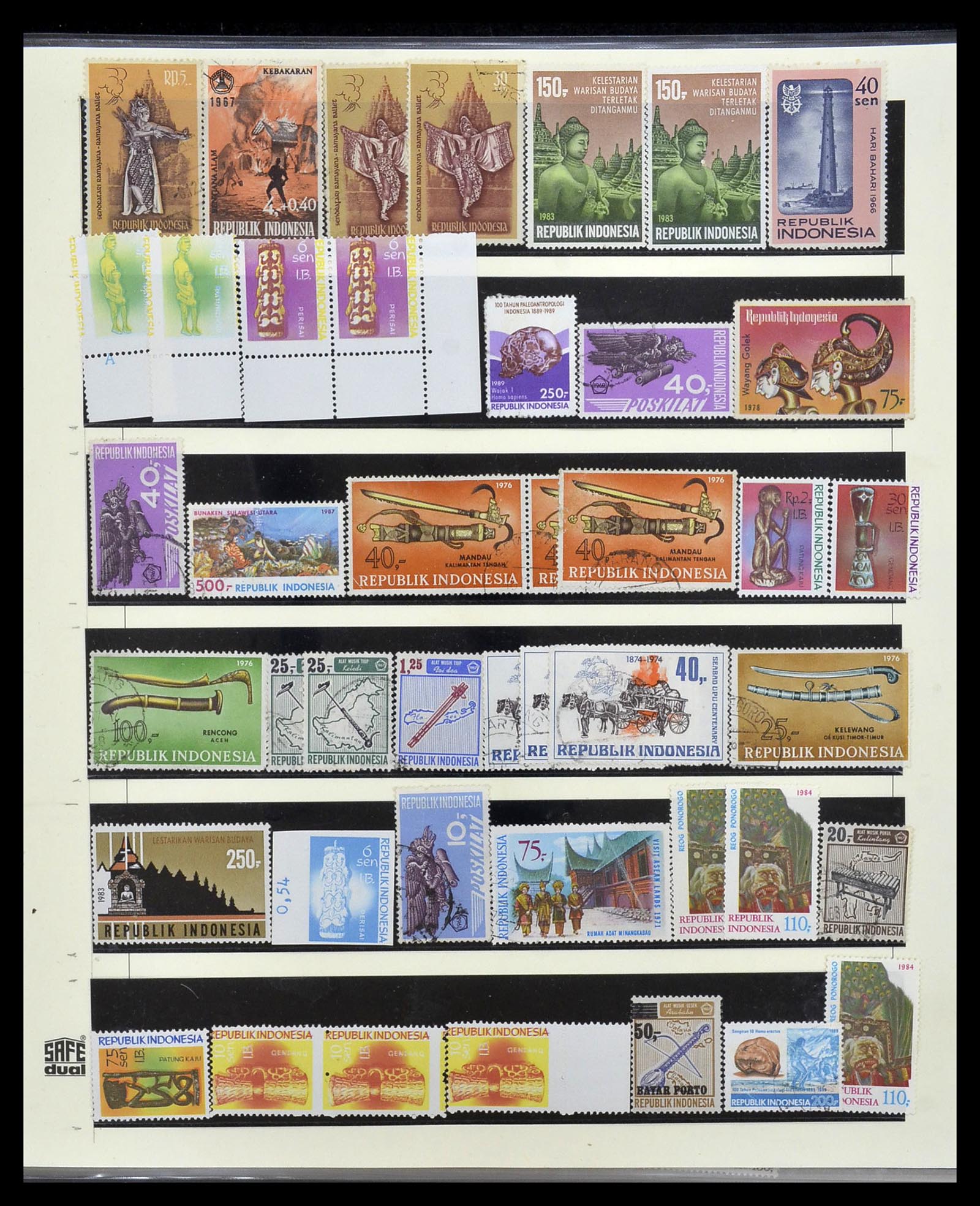 34538 119 - Postzegelverzameling 34538 Indonesië 1951-2005.
