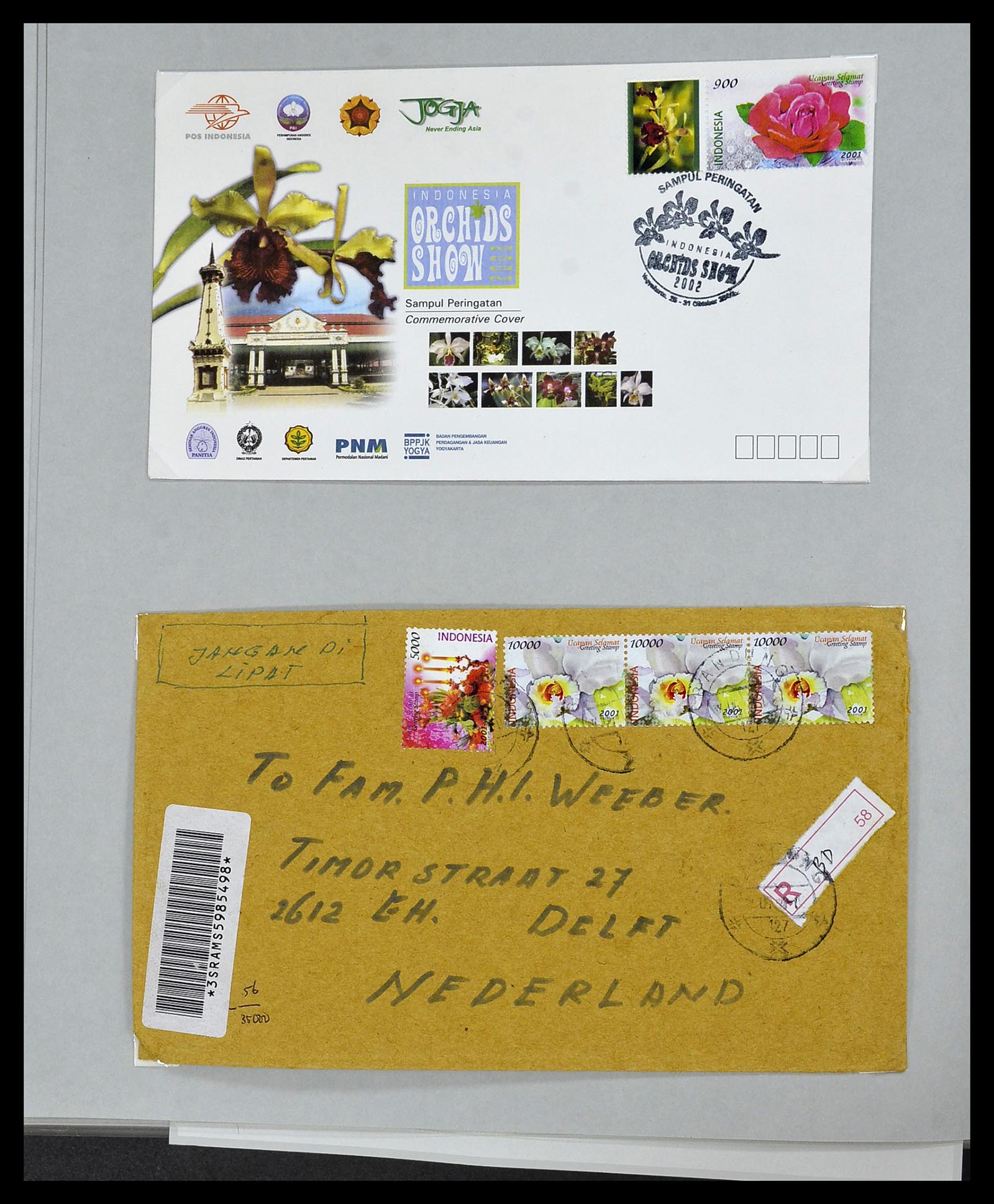 34538 154 - Postzegelverzameling 34538 Indonesië 1951-2005.
