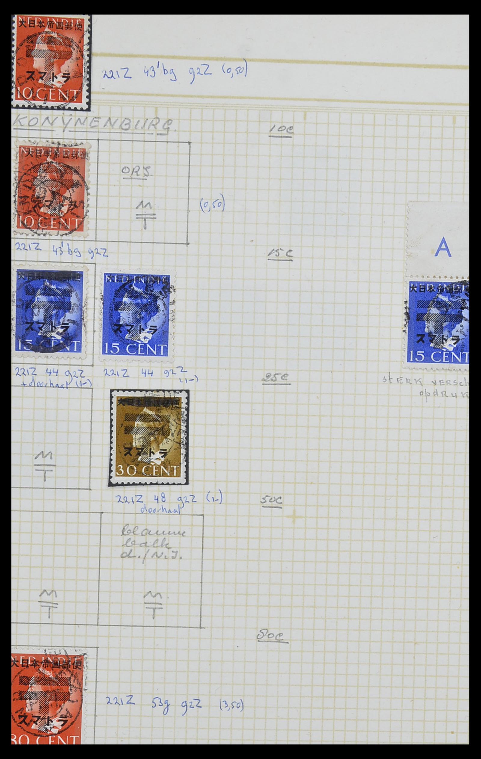 34545 110 - Stamp Collection 34545 Japanese Occupation of the Dutch East Indies and 