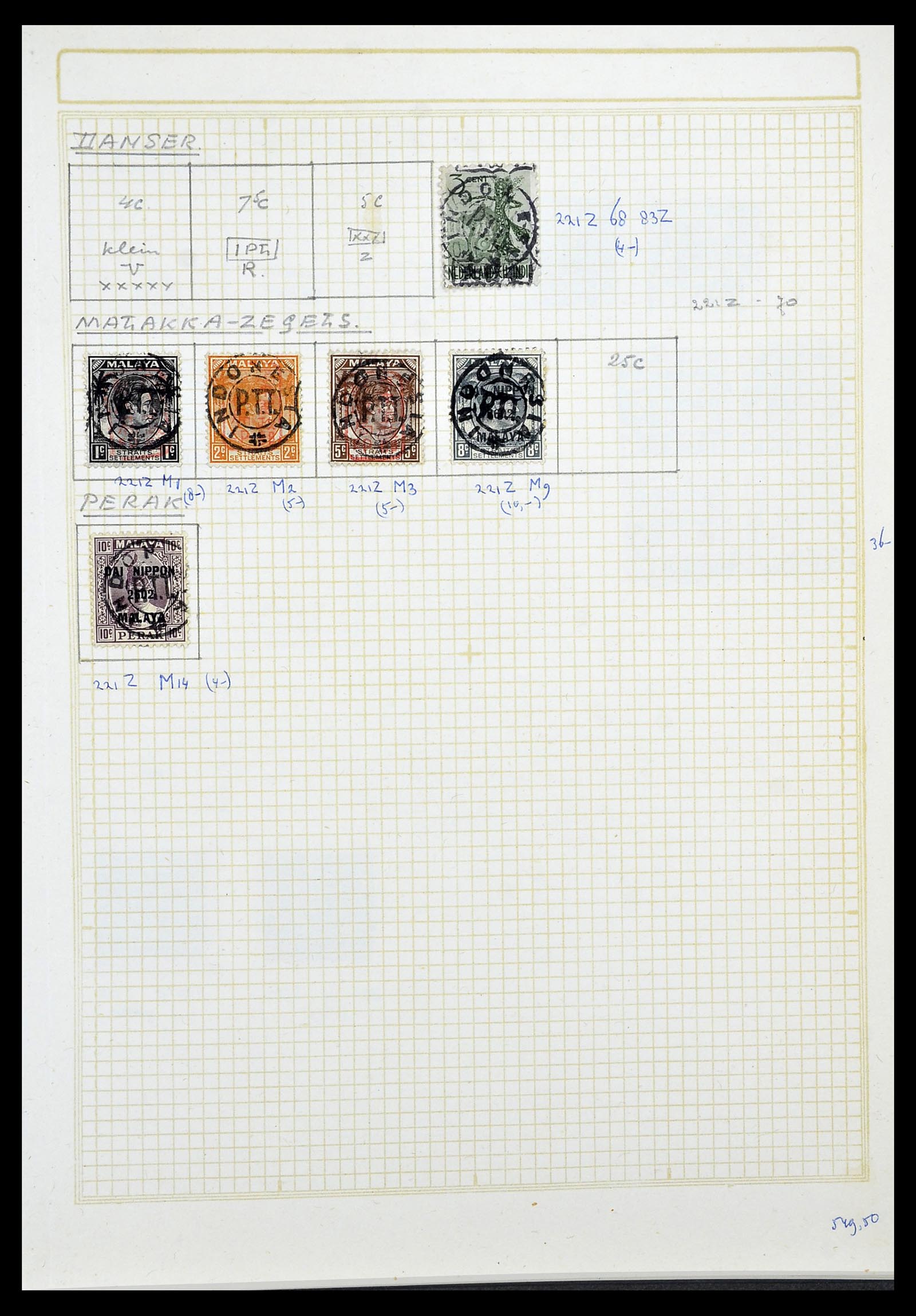 34545 111 - Stamp Collection 34545 Japanese Occupation of the Dutch East Indies and 