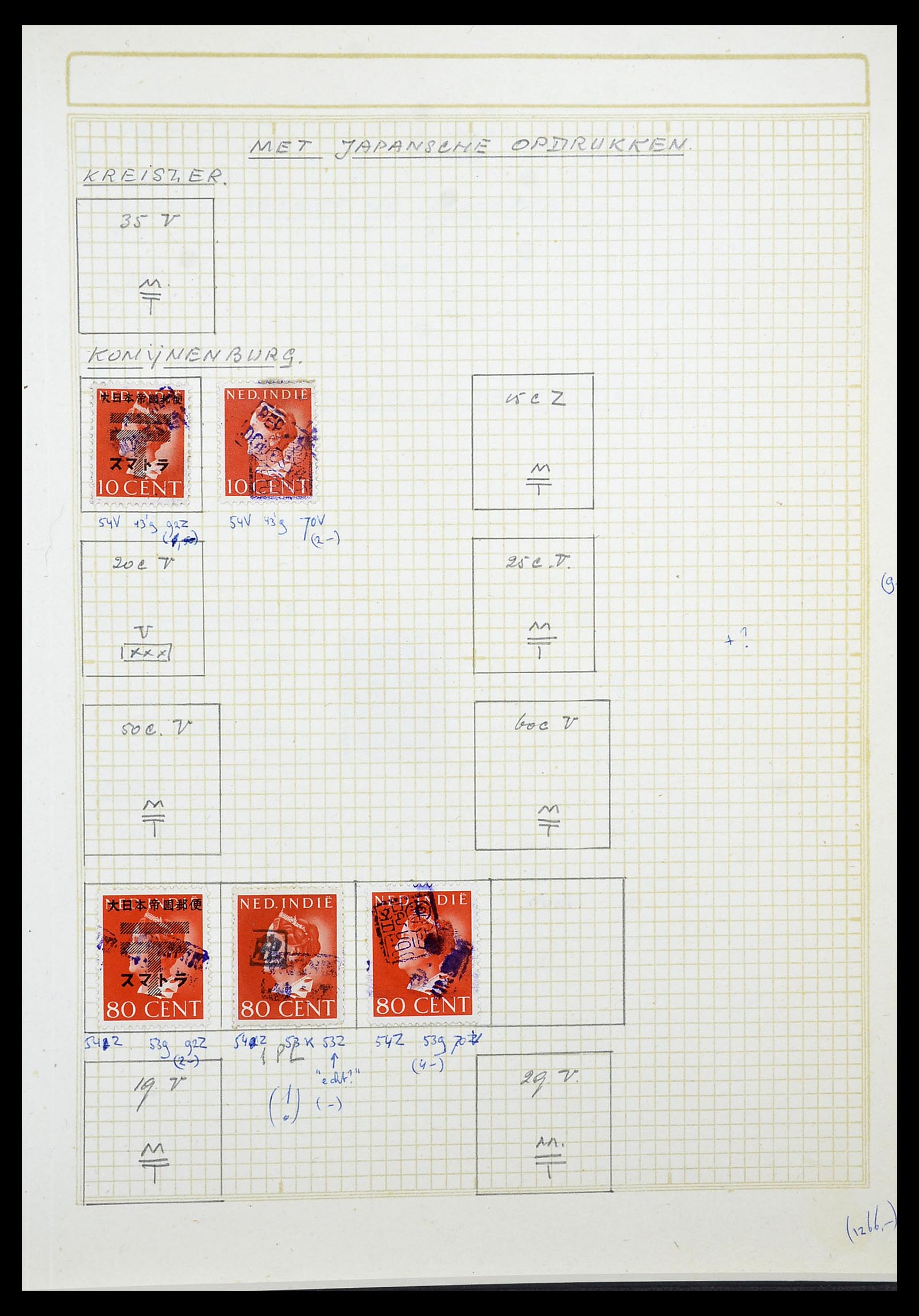 34545 118 - Stamp Collection 34545 Japanese Occupation of the Dutch East Indies and 