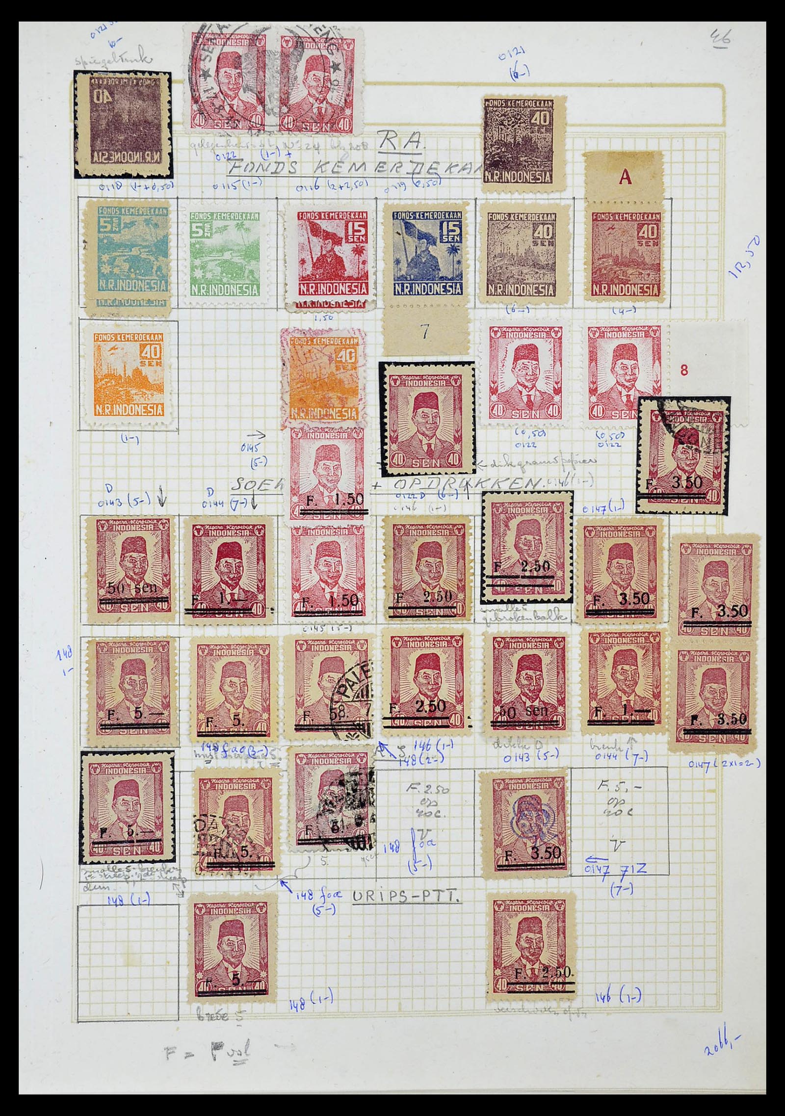 34545 131 - Stamp Collection 34545 Japanese Occupation of the Dutch East Indies and 
