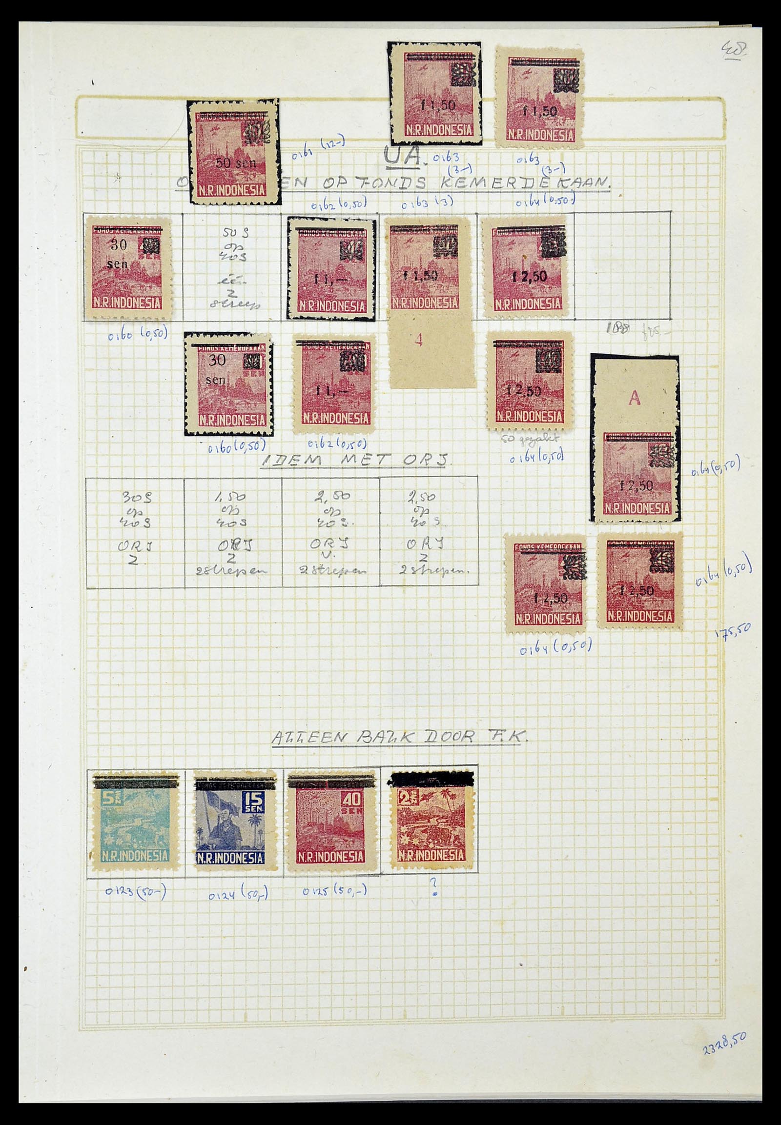 34545 135 - Stamp Collection 34545 Japanese Occupation of the Dutch East Indies and 
