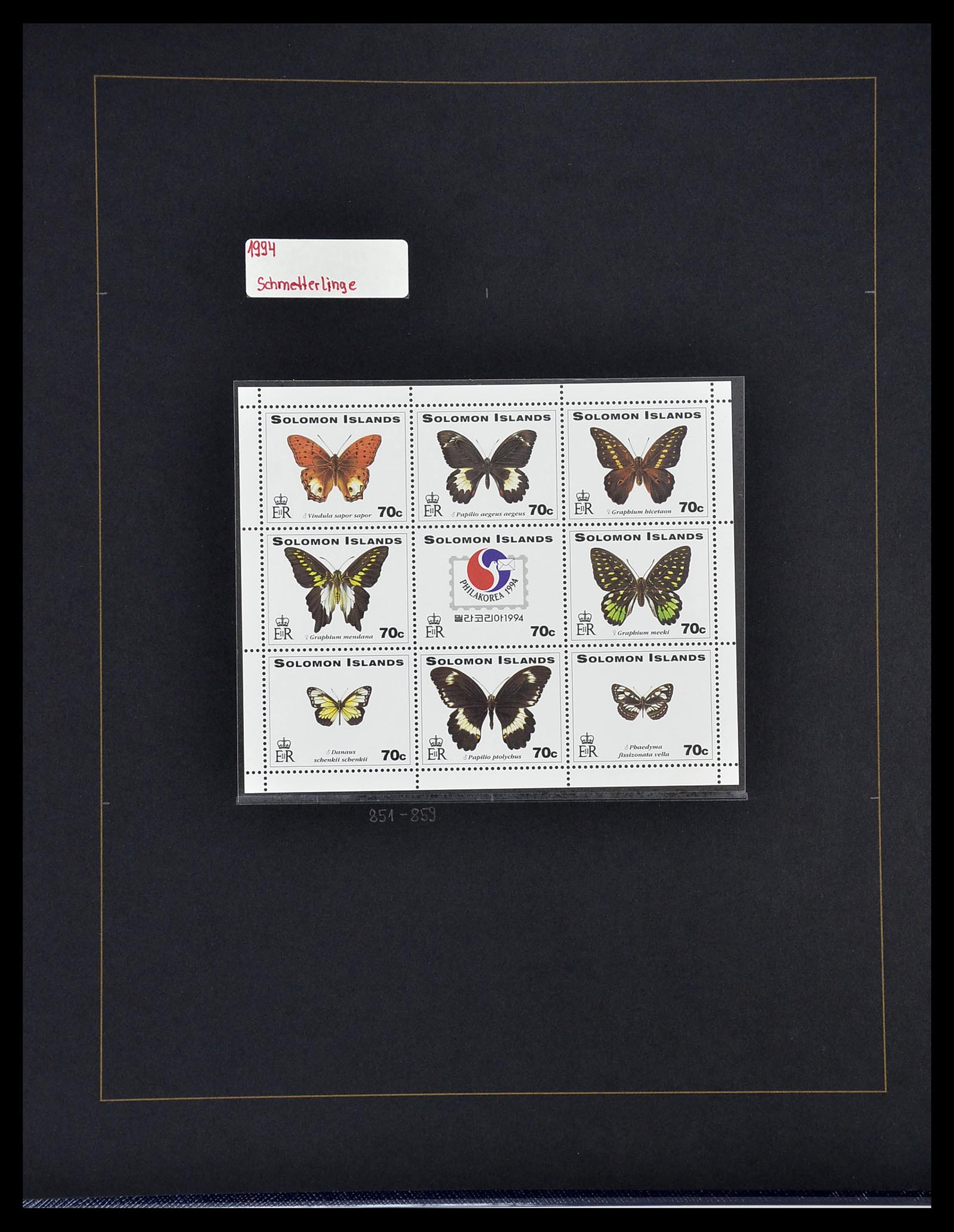 34560 261 - Postzegelverzameling 34560 Engelse gebieden in de stille Zuidzee 1840