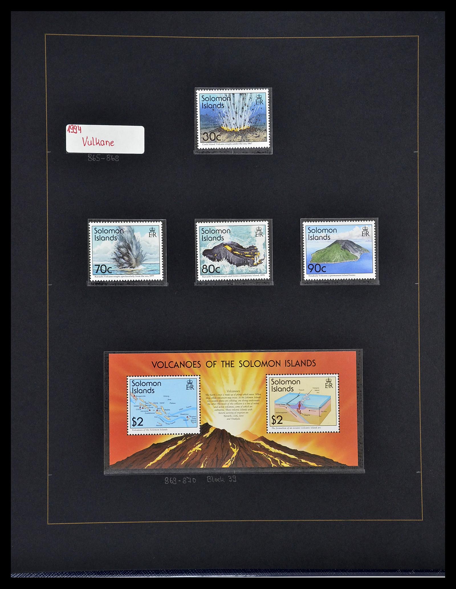 34560 262 - Postzegelverzameling 34560 Engelse gebieden in de stille Zuidzee 1840
