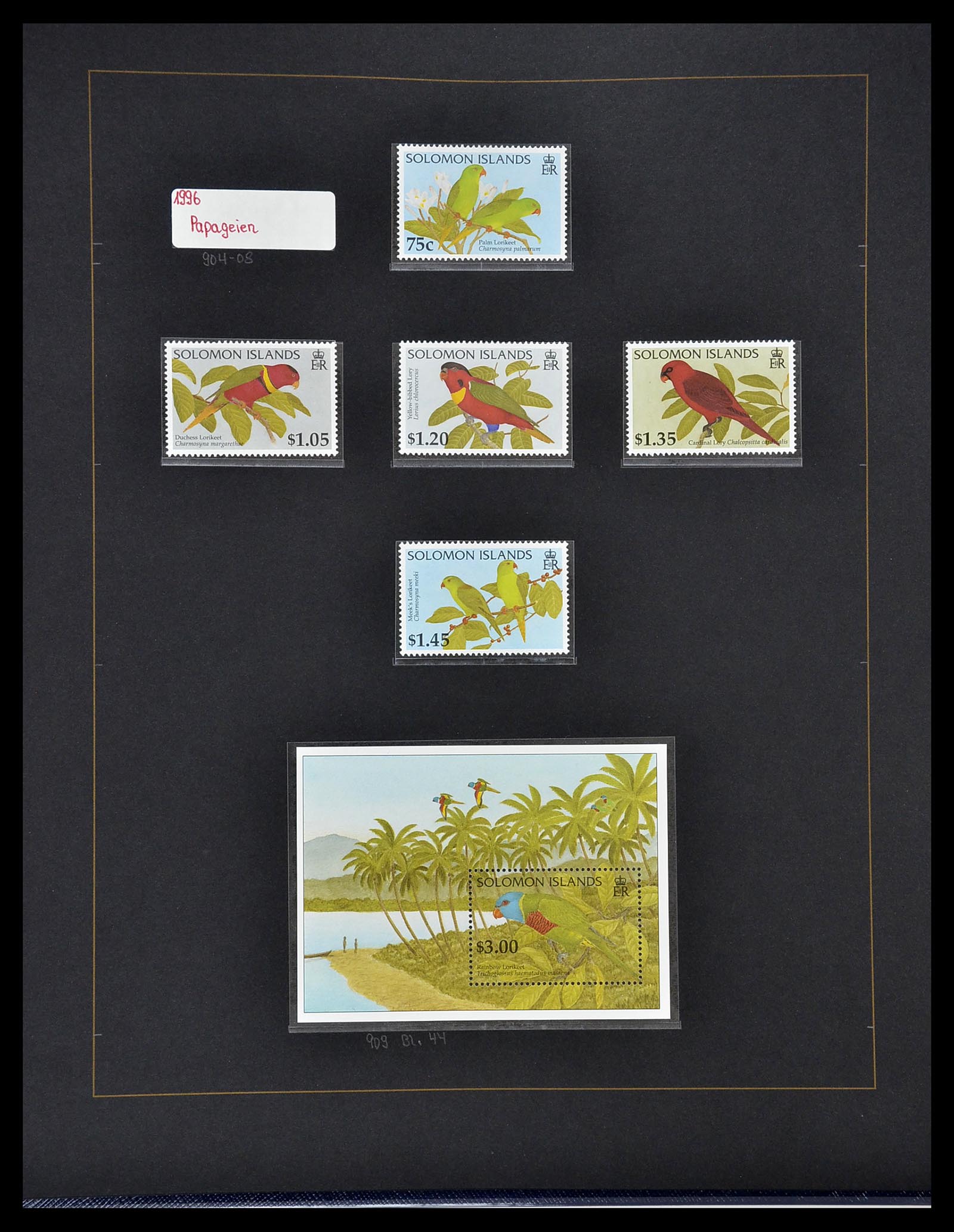 34560 263 - Postzegelverzameling 34560 Engelse gebieden in de stille Zuidzee 1840