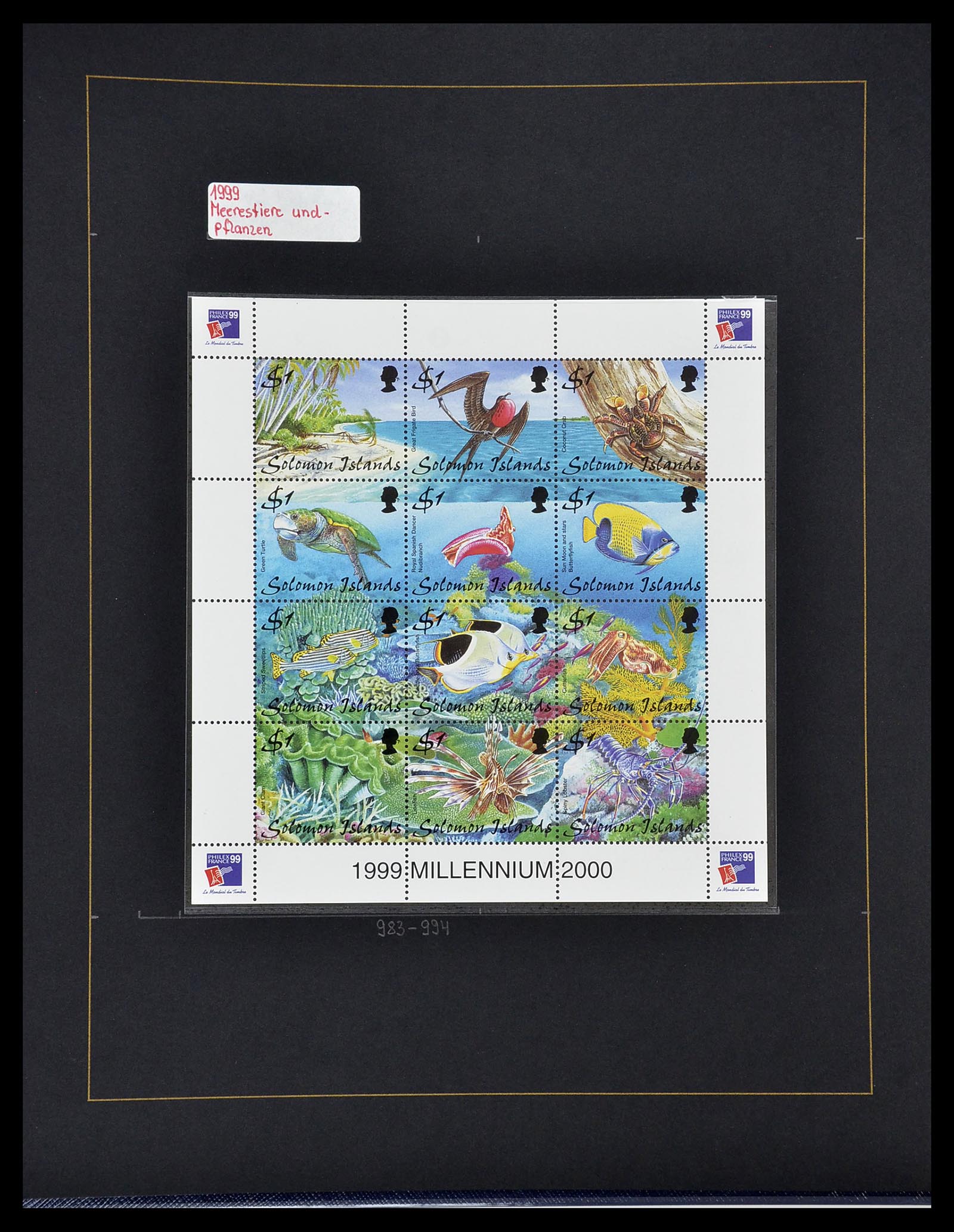 34560 265 - Postzegelverzameling 34560 Engelse gebieden in de stille Zuidzee 1840