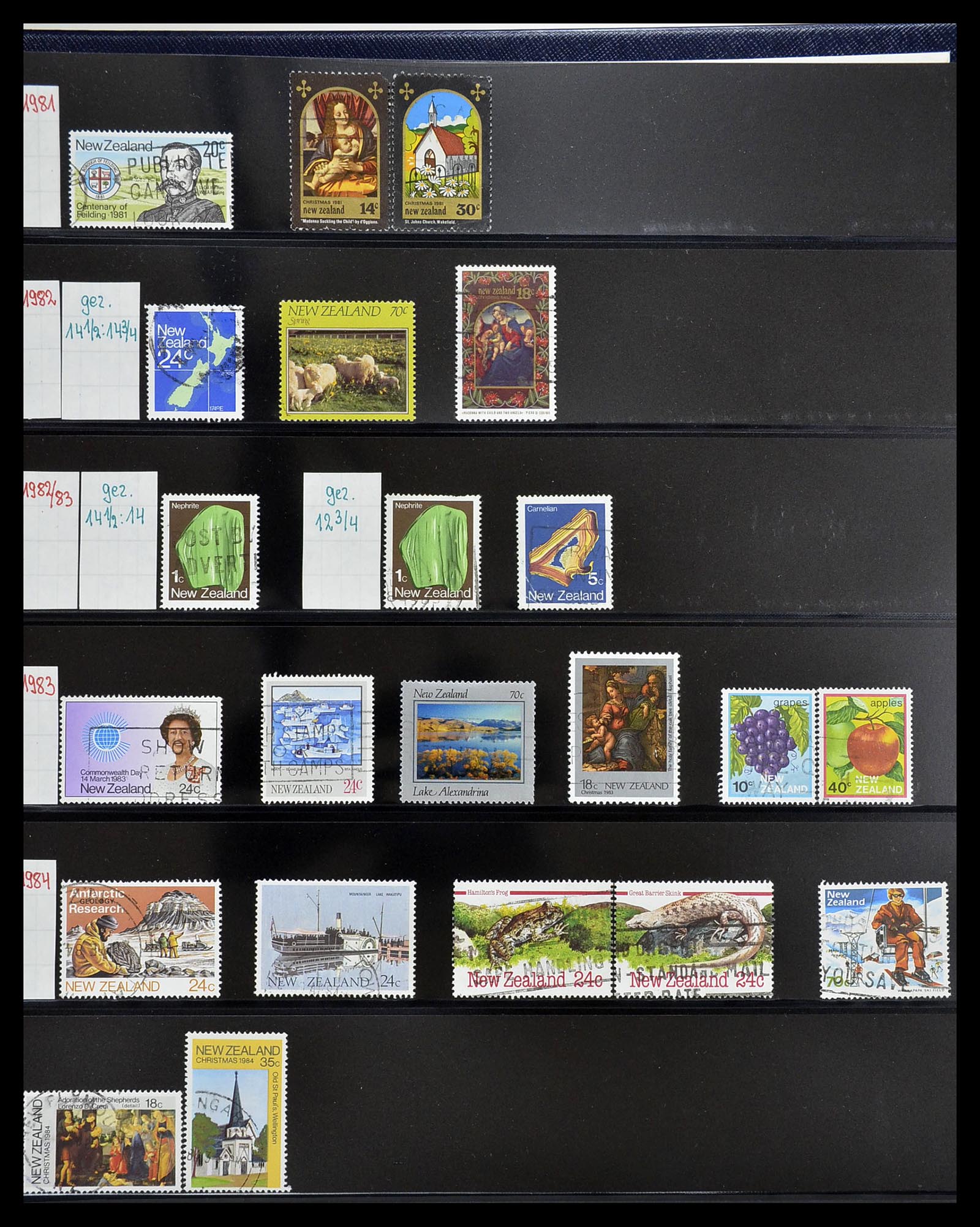 34560 273 - Postzegelverzameling 34560 Engelse gebieden in de stille Zuidzee 1840