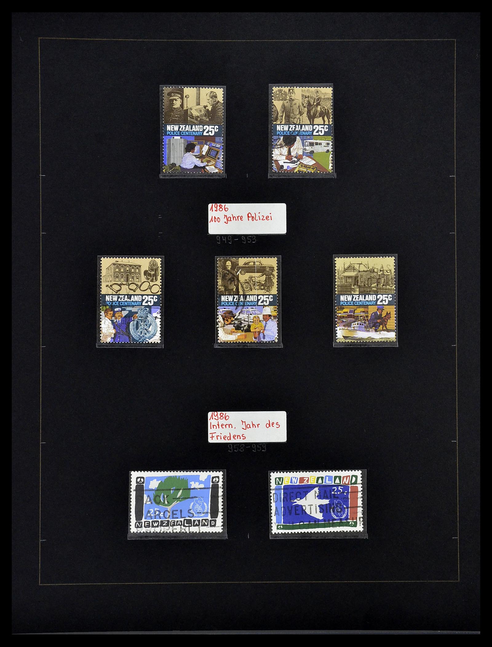34560 285 - Postzegelverzameling 34560 Engelse gebieden in de stille Zuidzee 1840