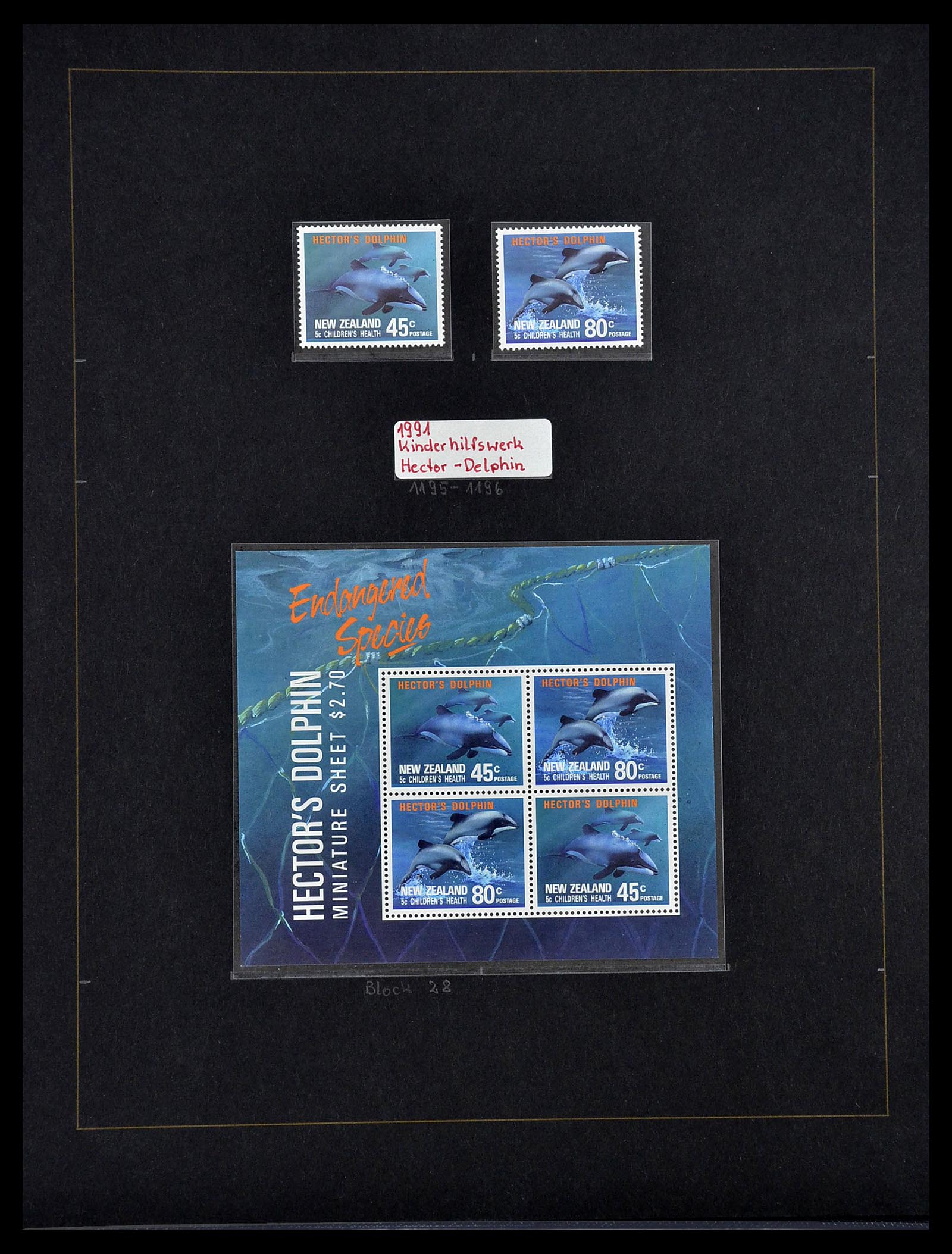 34560 287 - Postzegelverzameling 34560 Engelse gebieden in de stille Zuidzee 1840