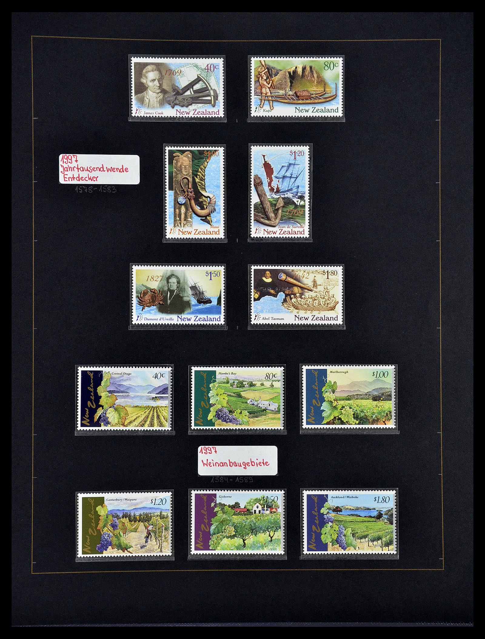 34560 296 - Postzegelverzameling 34560 Engelse gebieden in de stille Zuidzee 1840