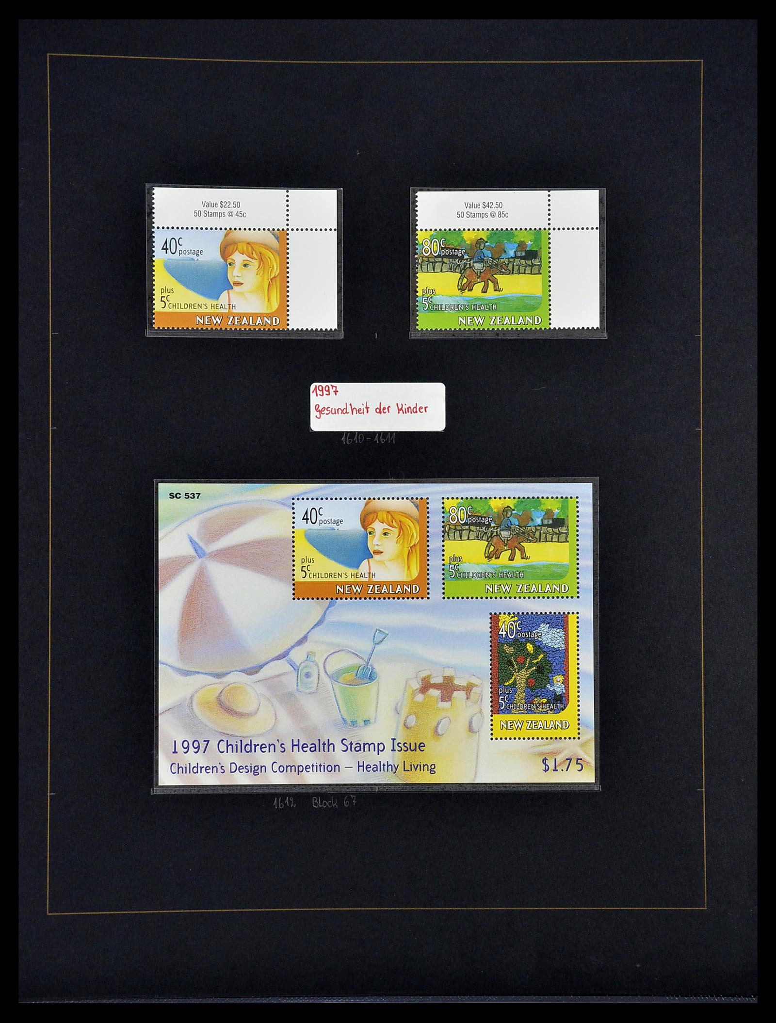 34560 297 - Postzegelverzameling 34560 Engelse gebieden in de stille Zuidzee 1840