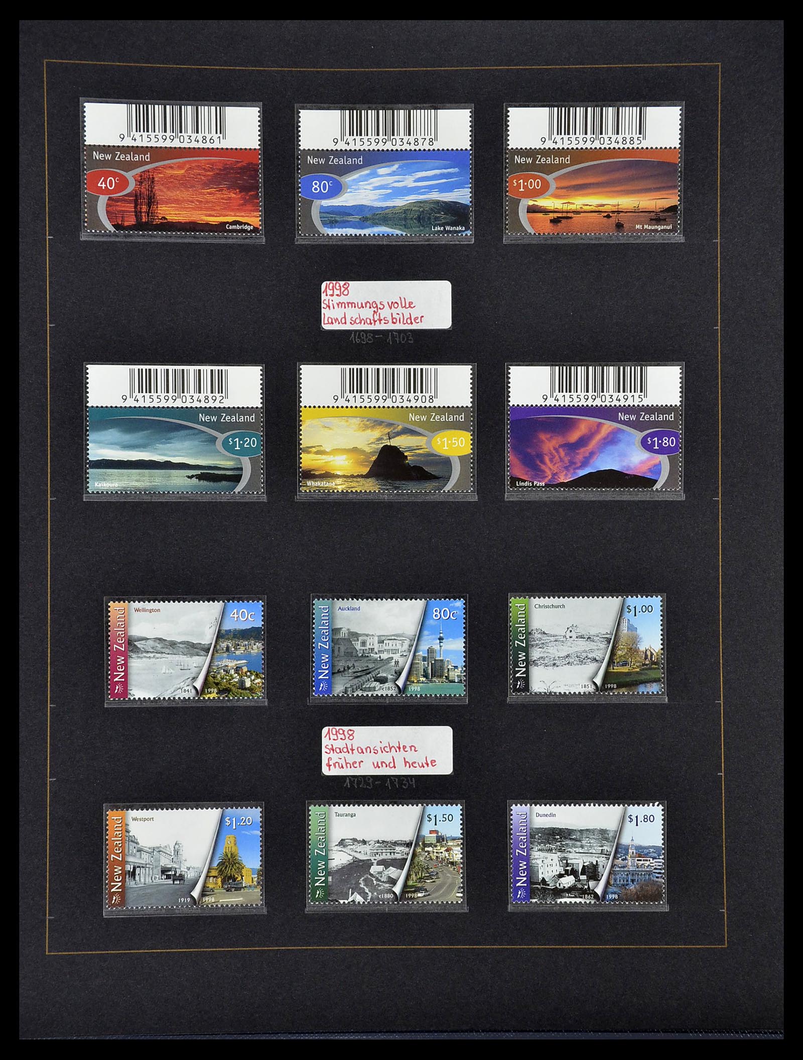 34560 302 - Postzegelverzameling 34560 Engelse gebieden in de stille Zuidzee 1840