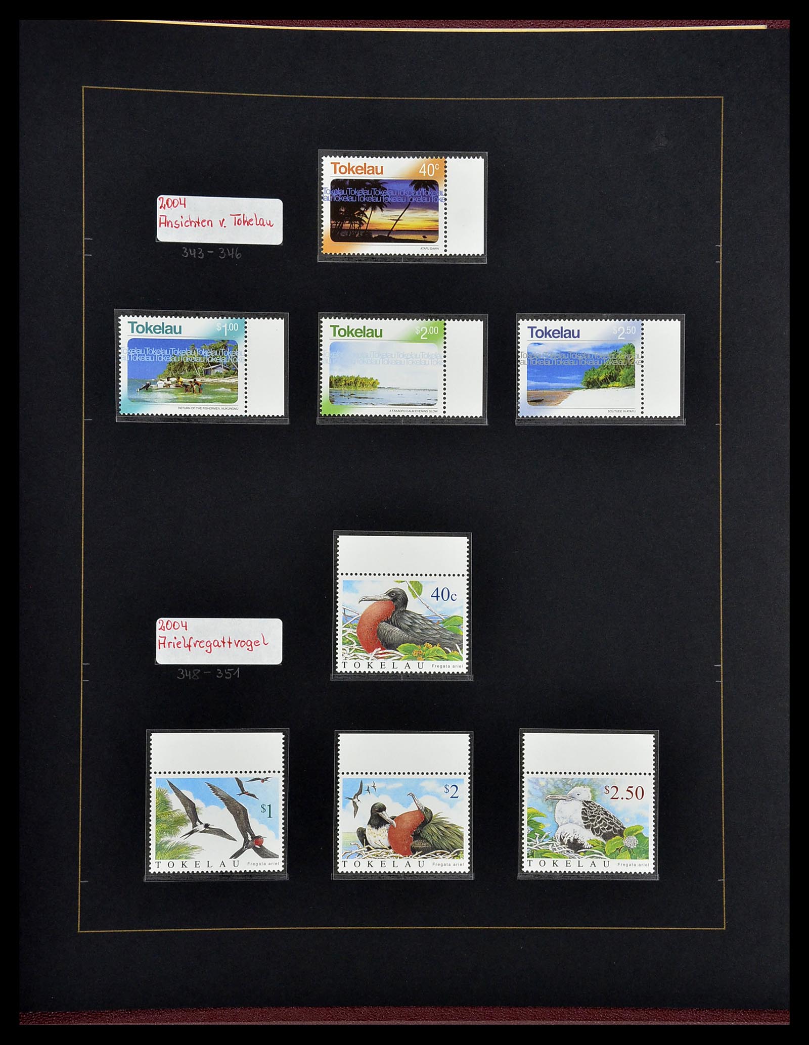 34560 353 - Postzegelverzameling 34560 Engelse gebieden in de stille Zuidzee 1840
