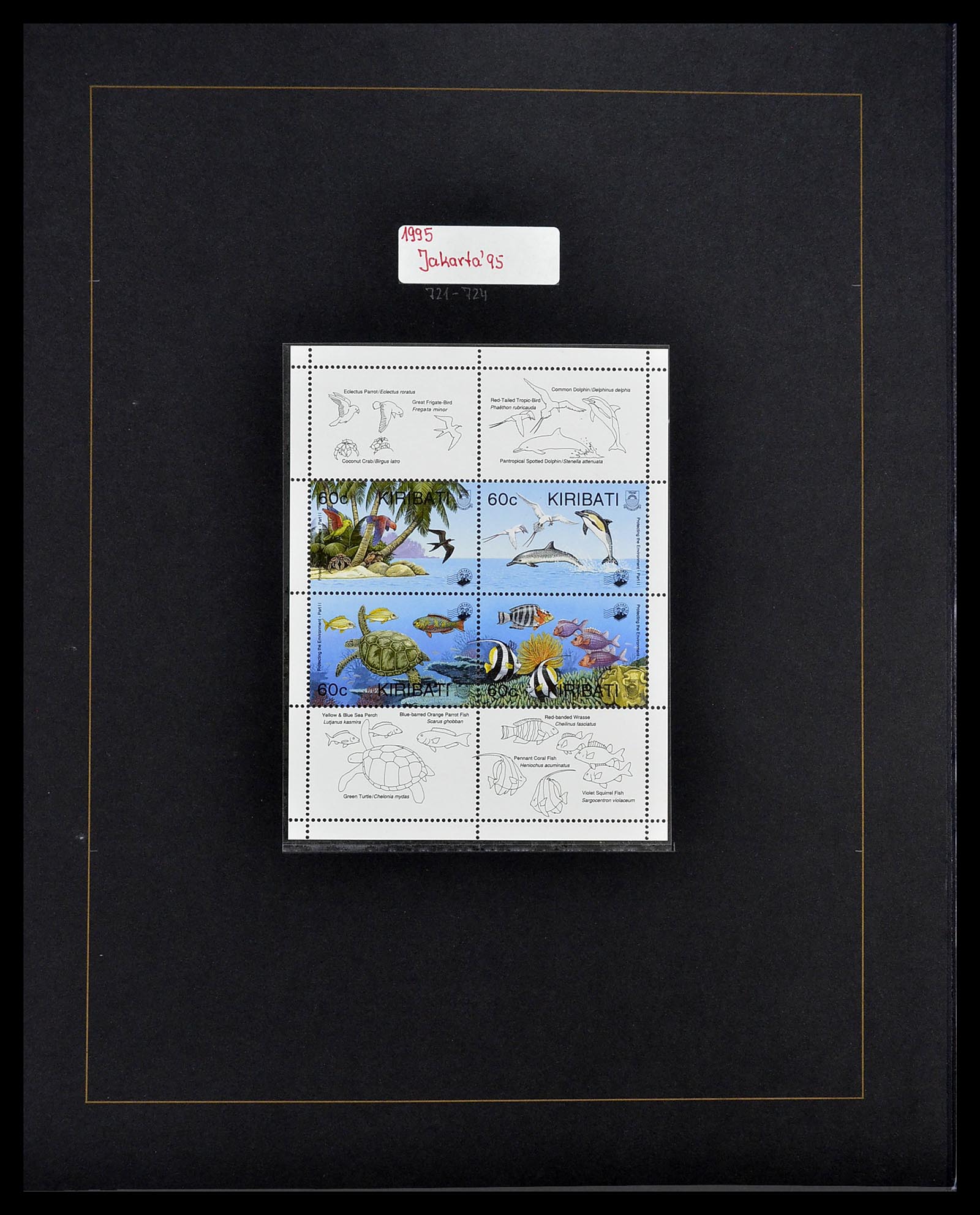 34560 357 - Postzegelverzameling 34560 Engelse gebieden in de stille Zuidzee 1840