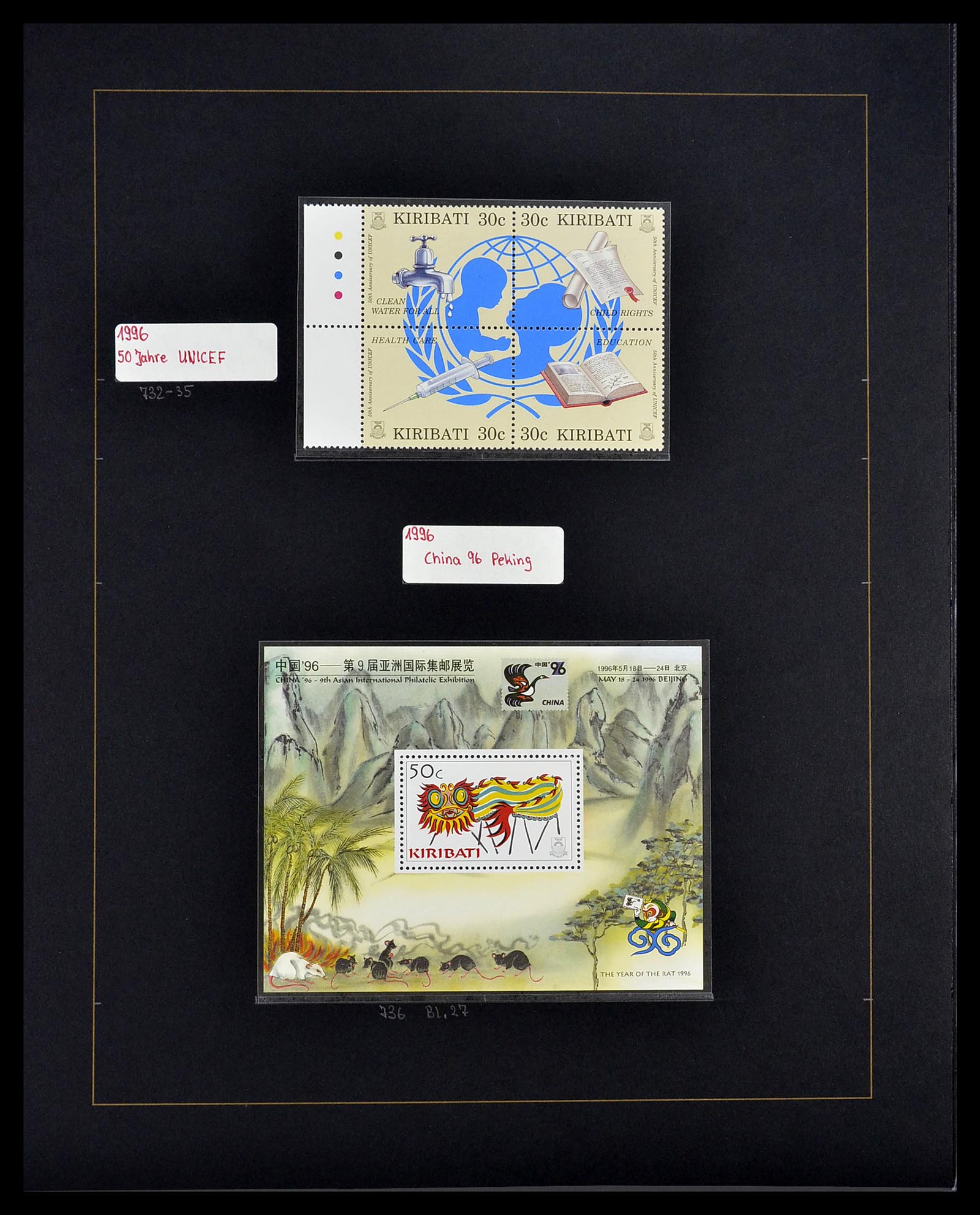 34560 359 - Postzegelverzameling 34560 Engelse gebieden in de stille Zuidzee 1840