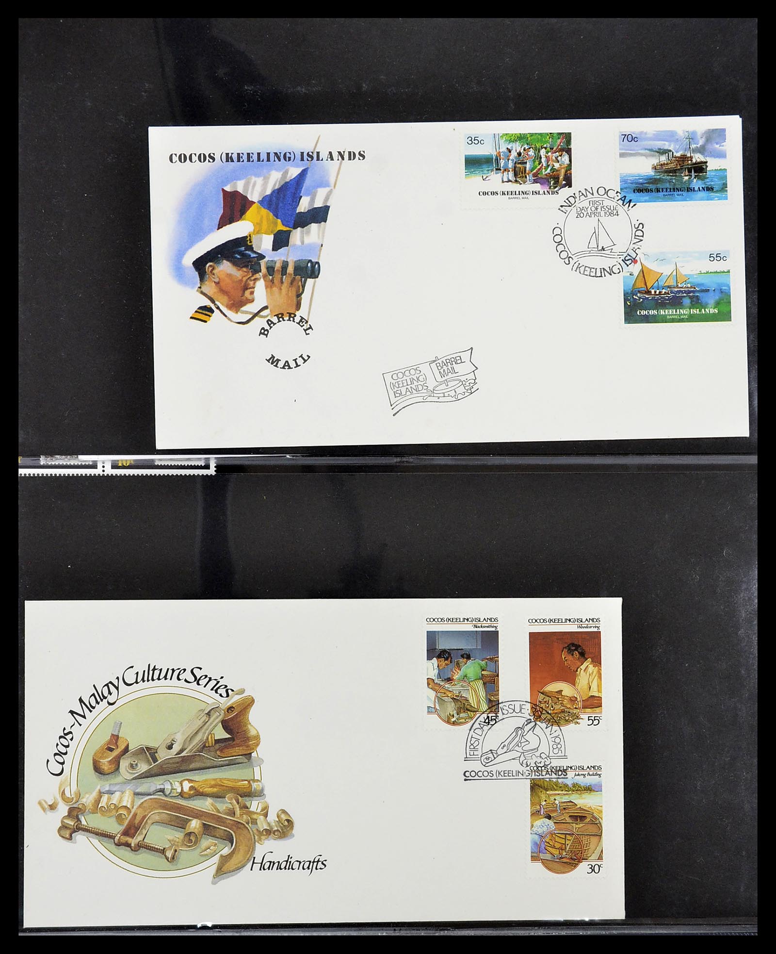 34560 367 - Postzegelverzameling 34560 Engelse gebieden in de stille Zuidzee 1840