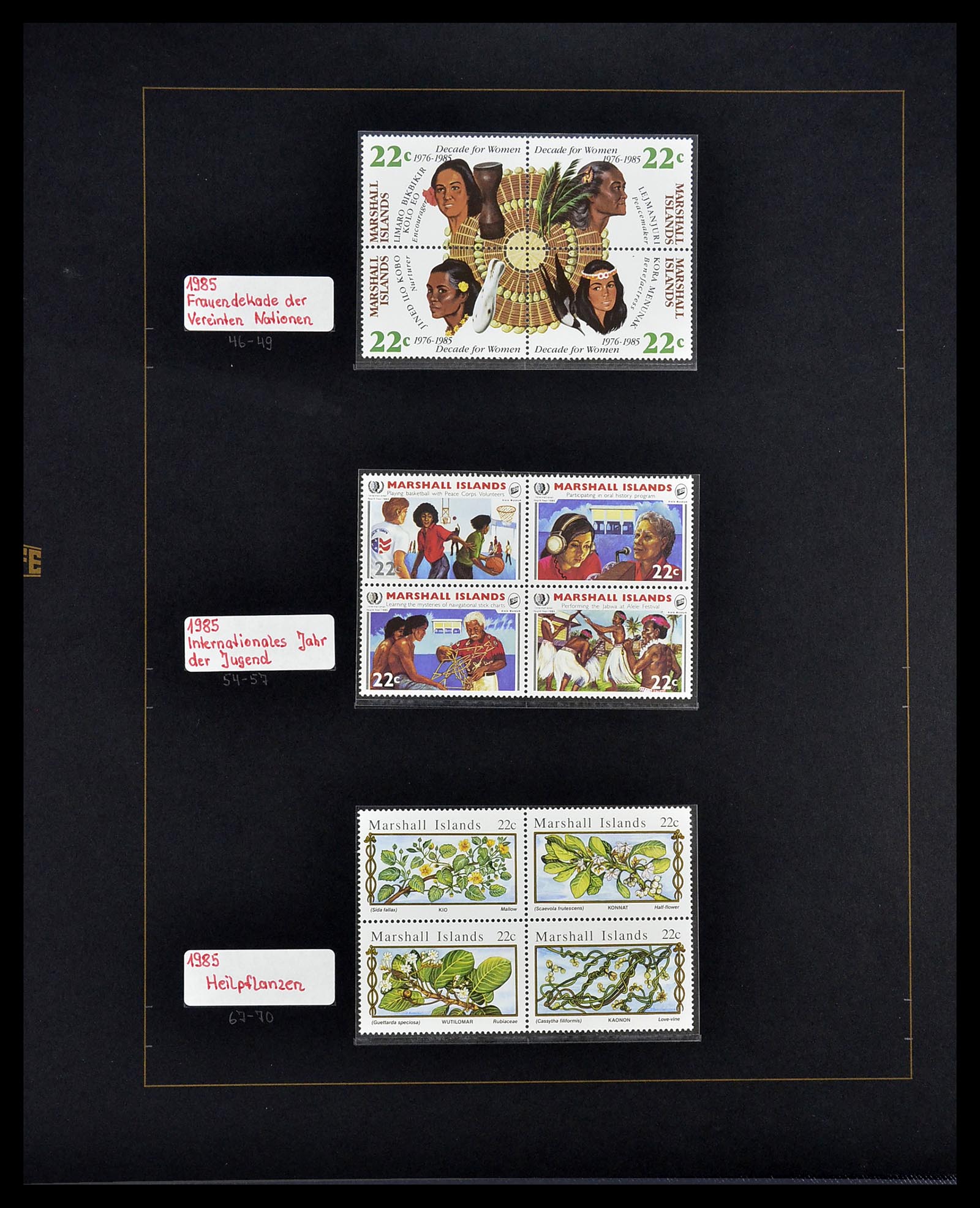 34560 375 - Postzegelverzameling 34560 Engelse gebieden in de stille Zuidzee 1840