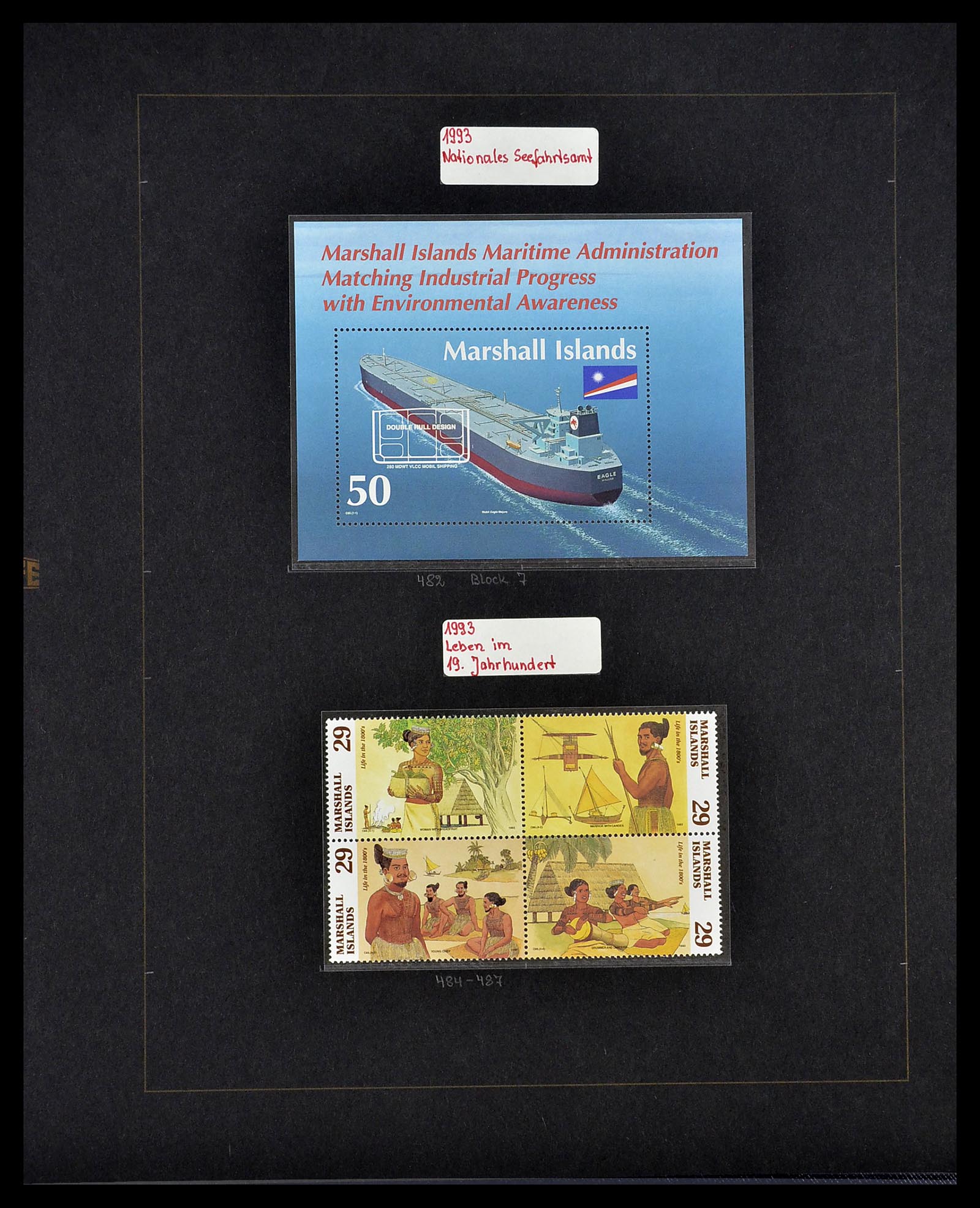 34560 378 - Postzegelverzameling 34560 Engelse gebieden in de stille Zuidzee 1840