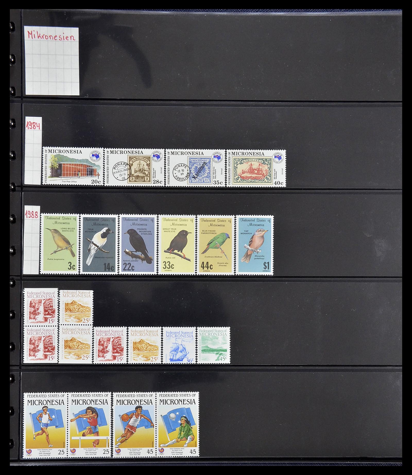 34560 390 - Postzegelverzameling 34560 Engelse gebieden in de stille Zuidzee 1840
